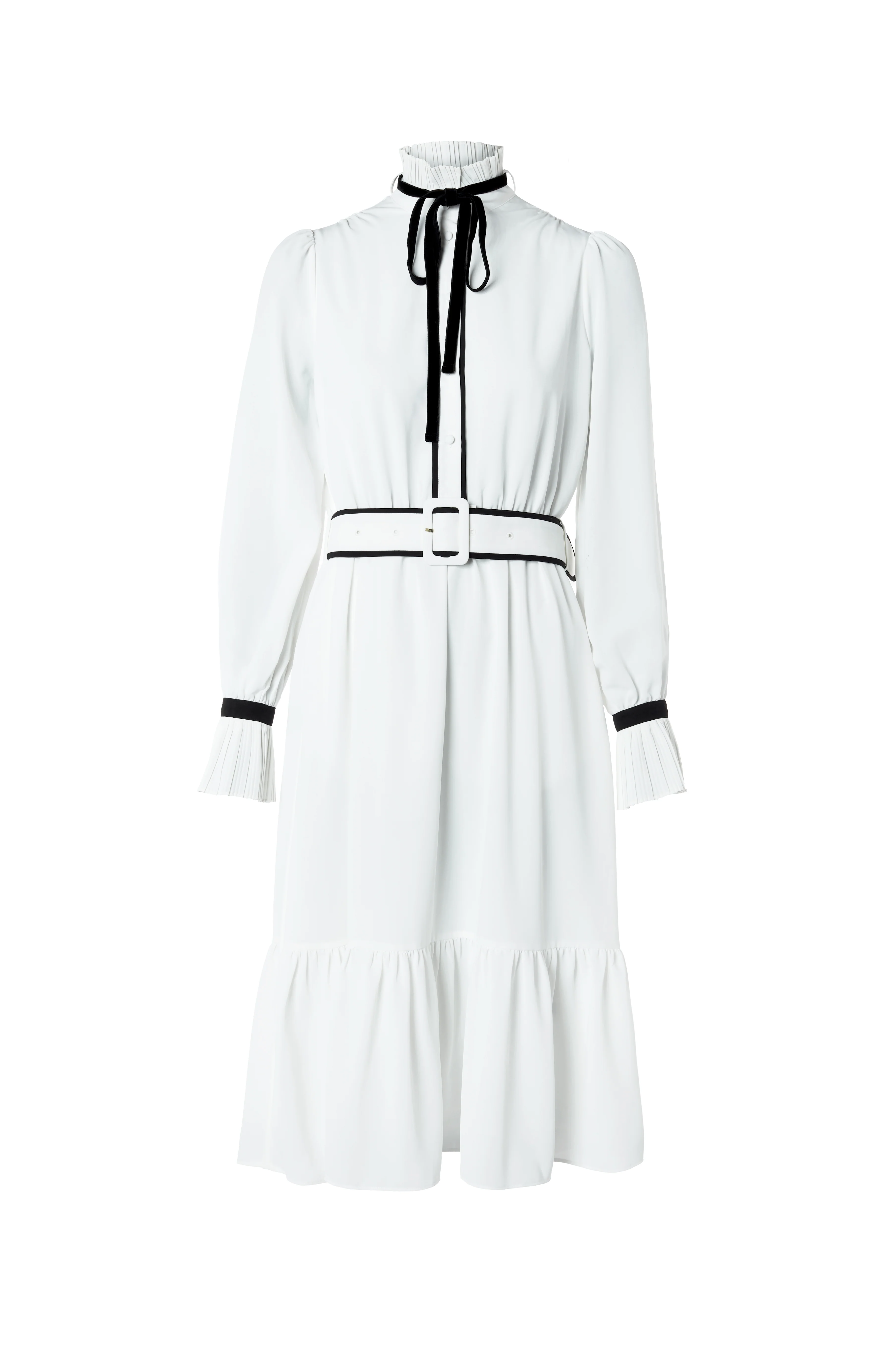 Olivia Tie Dress (White) - Image 4