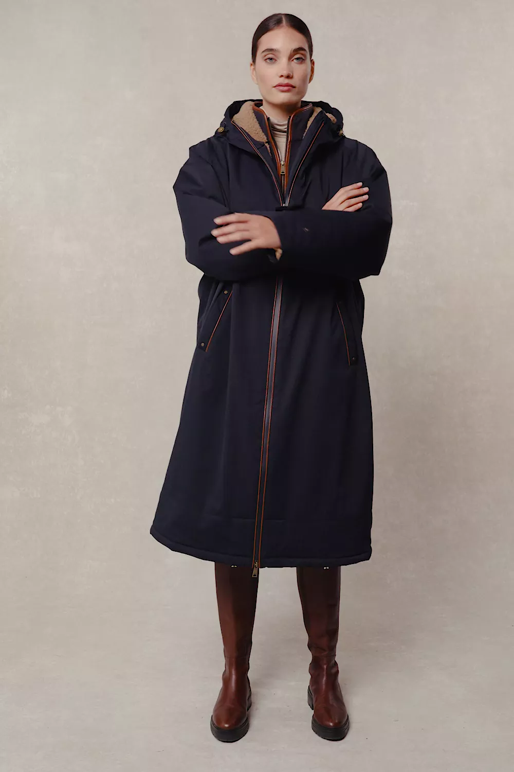 One-Size Waterproof Coat (Ink Navy) - Image 5