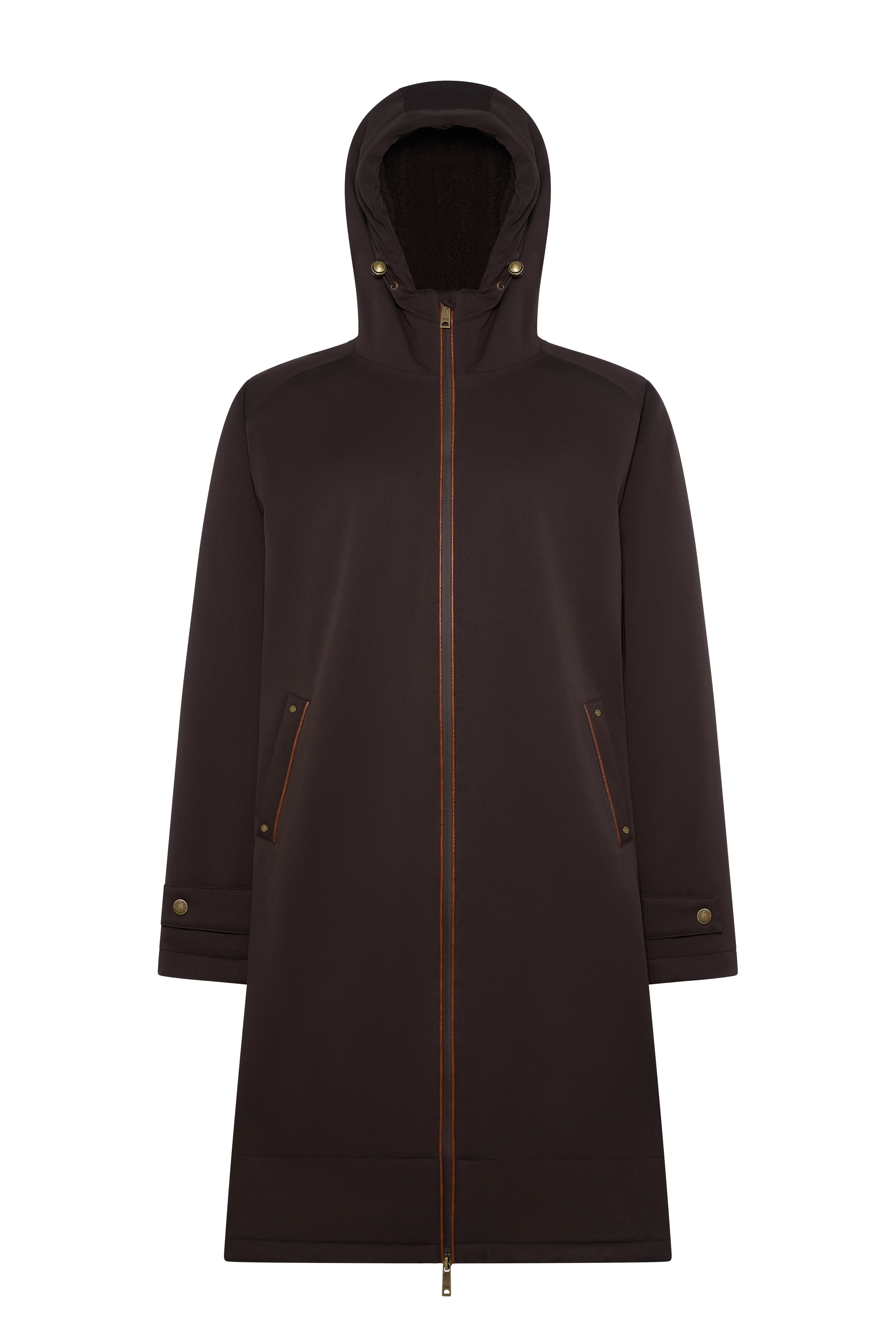 Men's One-Size Waterproof Coat (Chocolate) - Image 4
