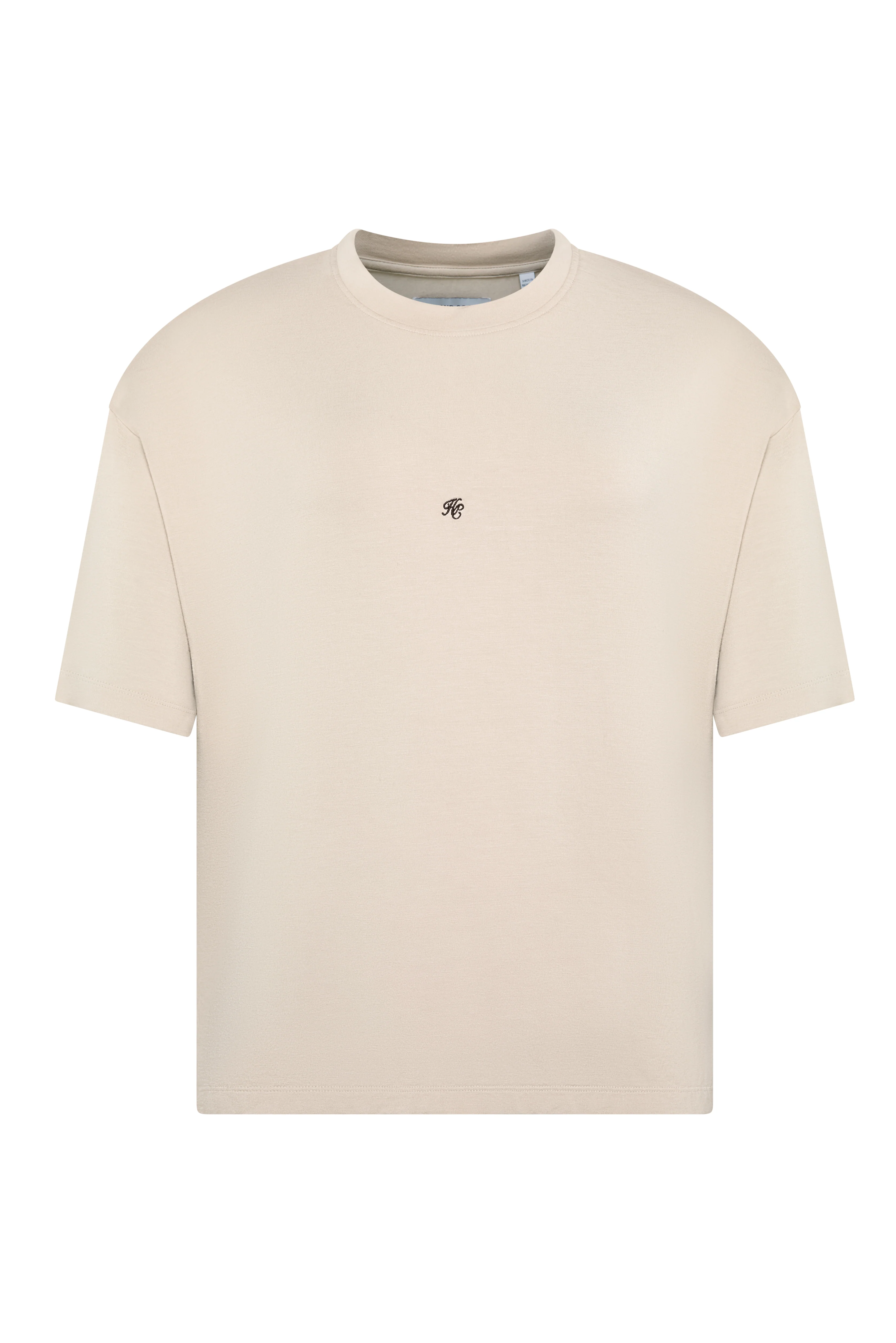 Oversized Monogram Tee (Stone) - Image 4