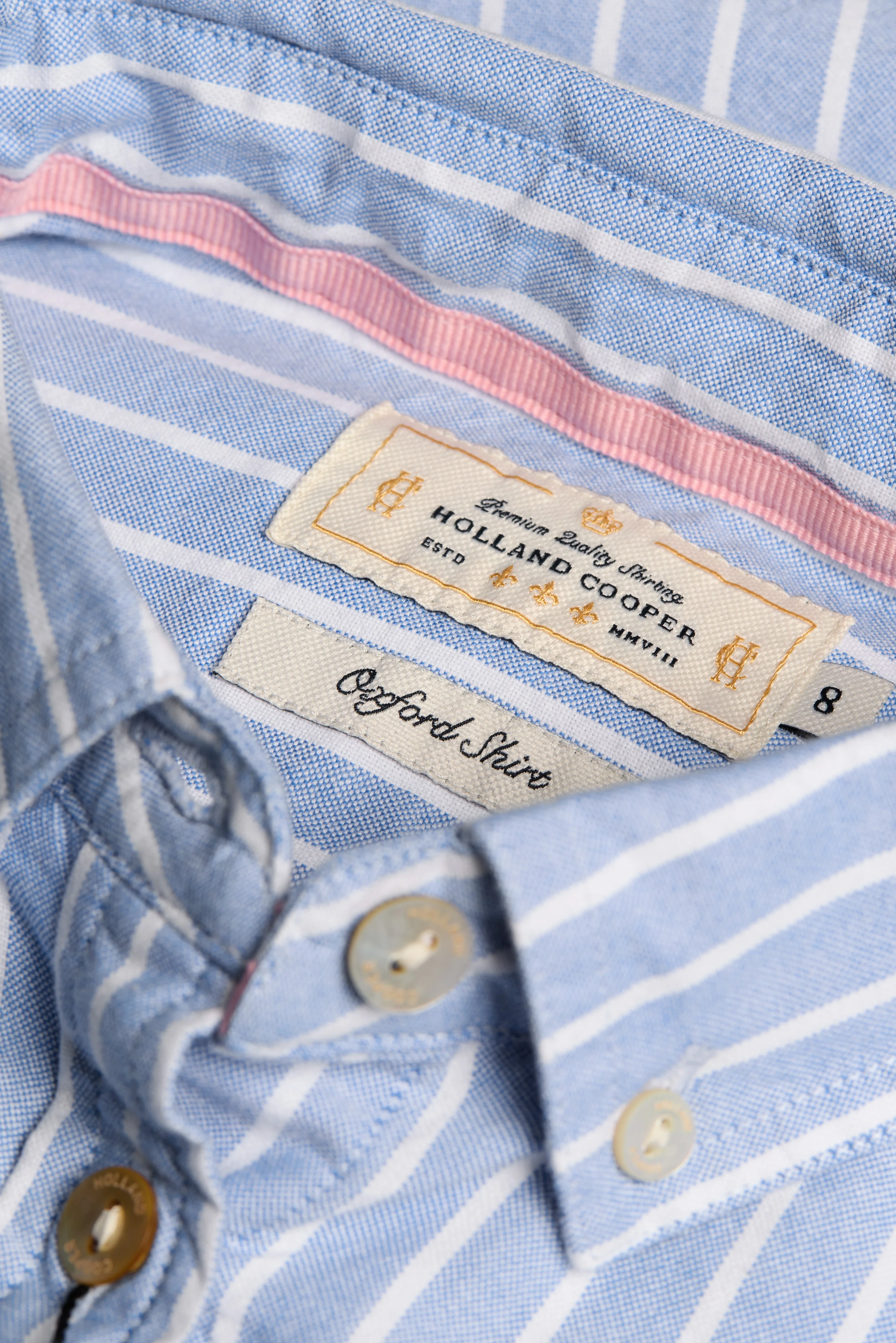 Oxford Shirt (Sky Blue Stripe) - Image 7