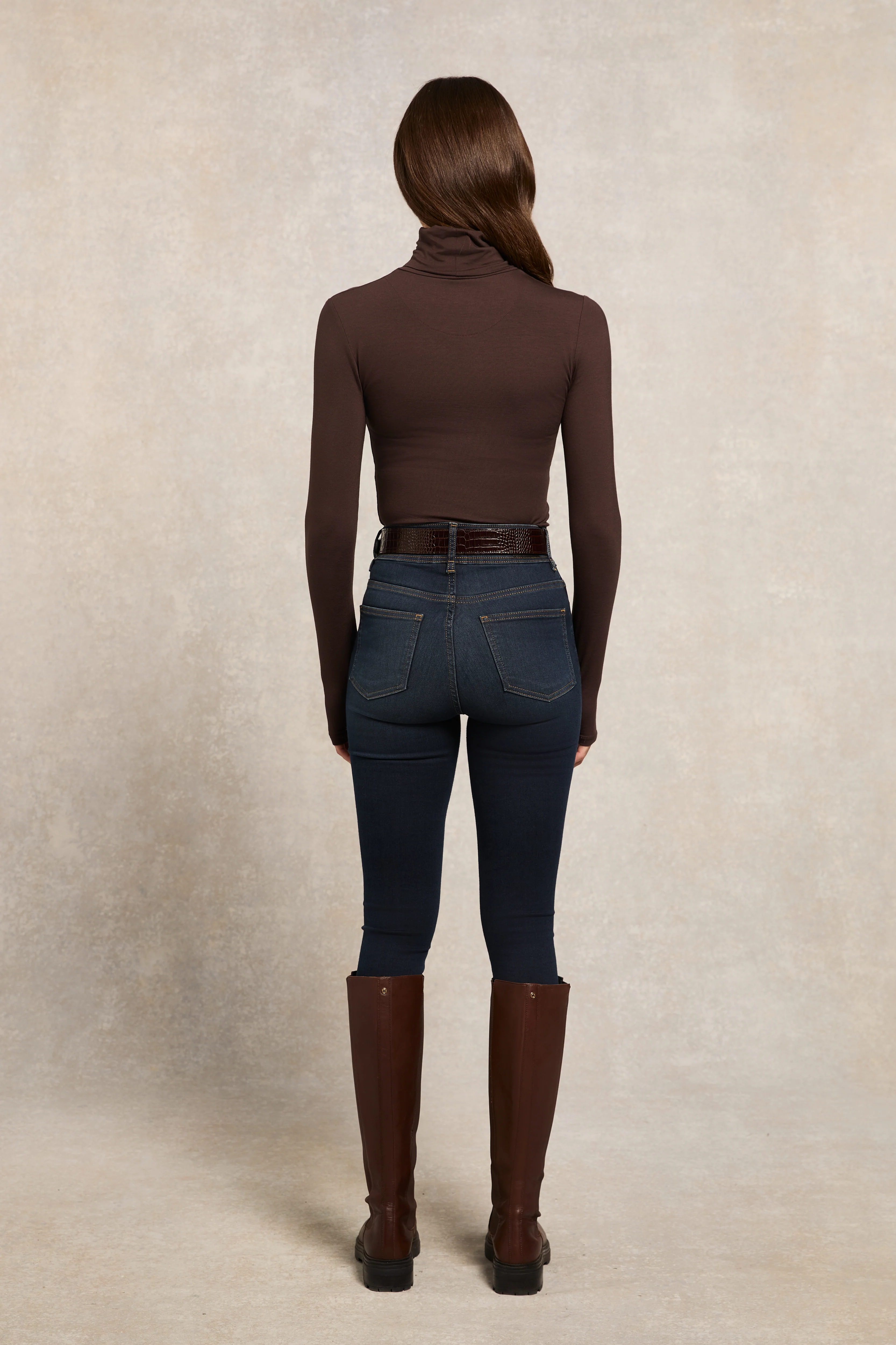Paige Roll Neck (Chocolate) - Image 5