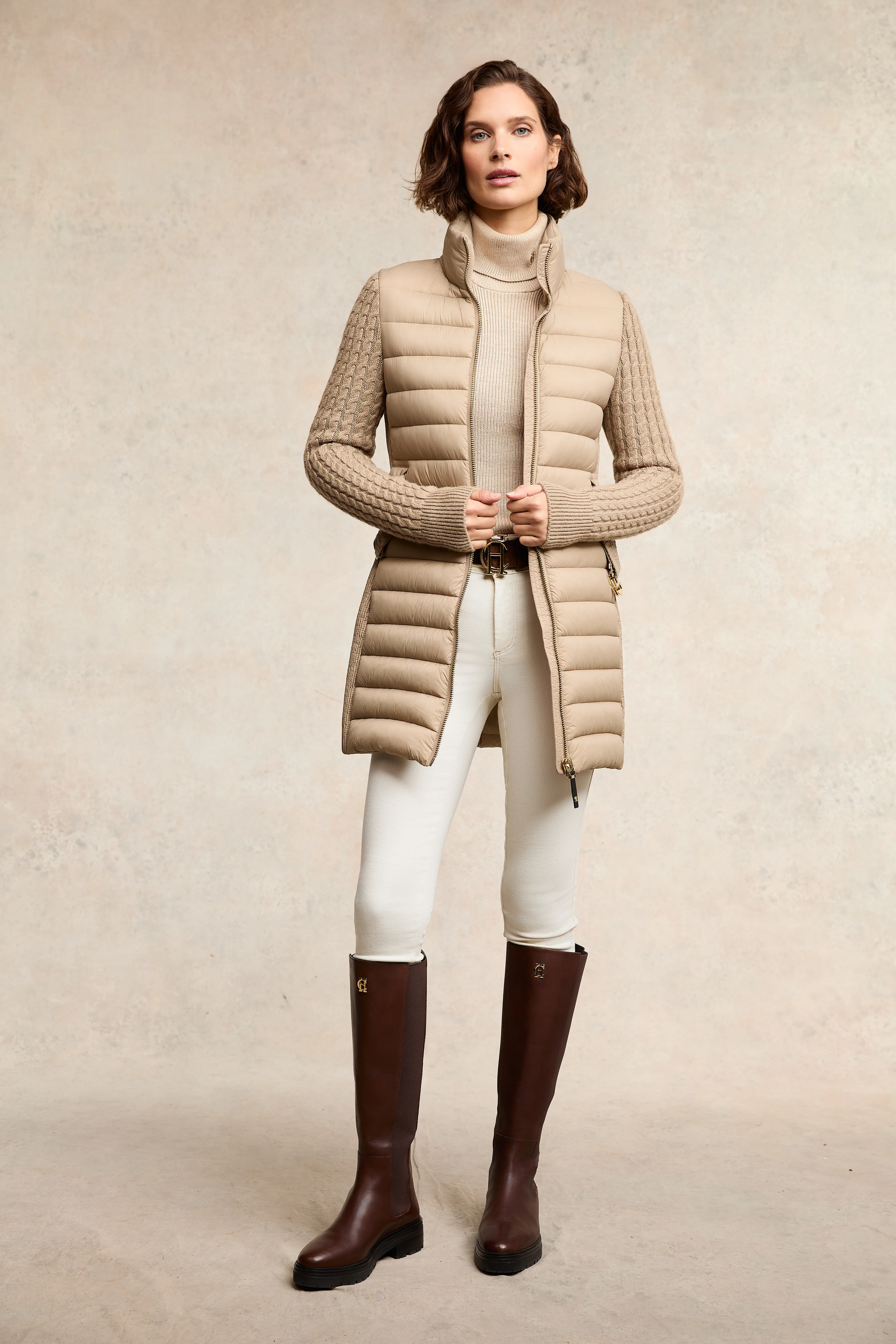 Painswick Roll Neck Knit (Biscuit) - Image 7