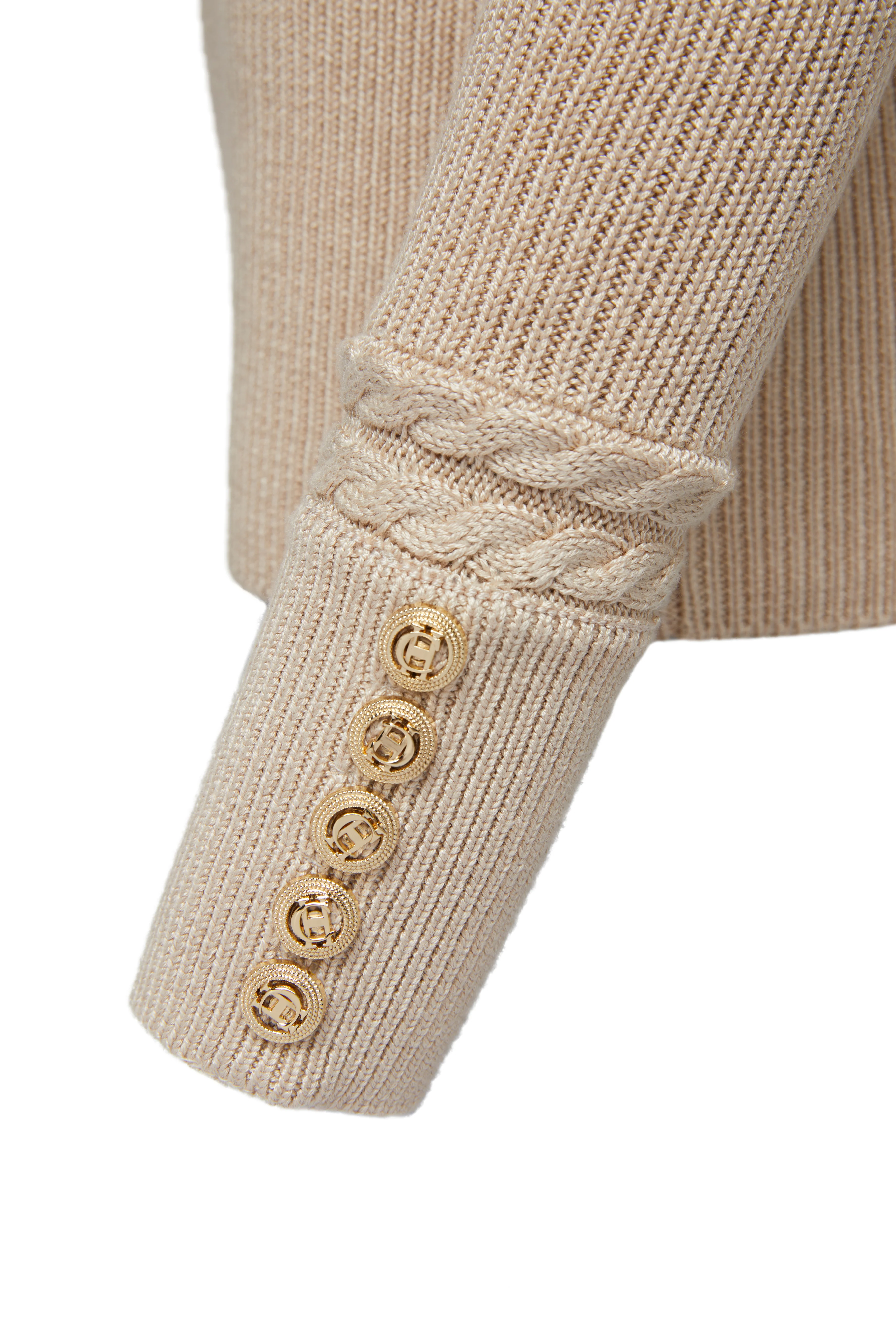 Painswick Roll Neck Knit (Biscuit) - Image 8
