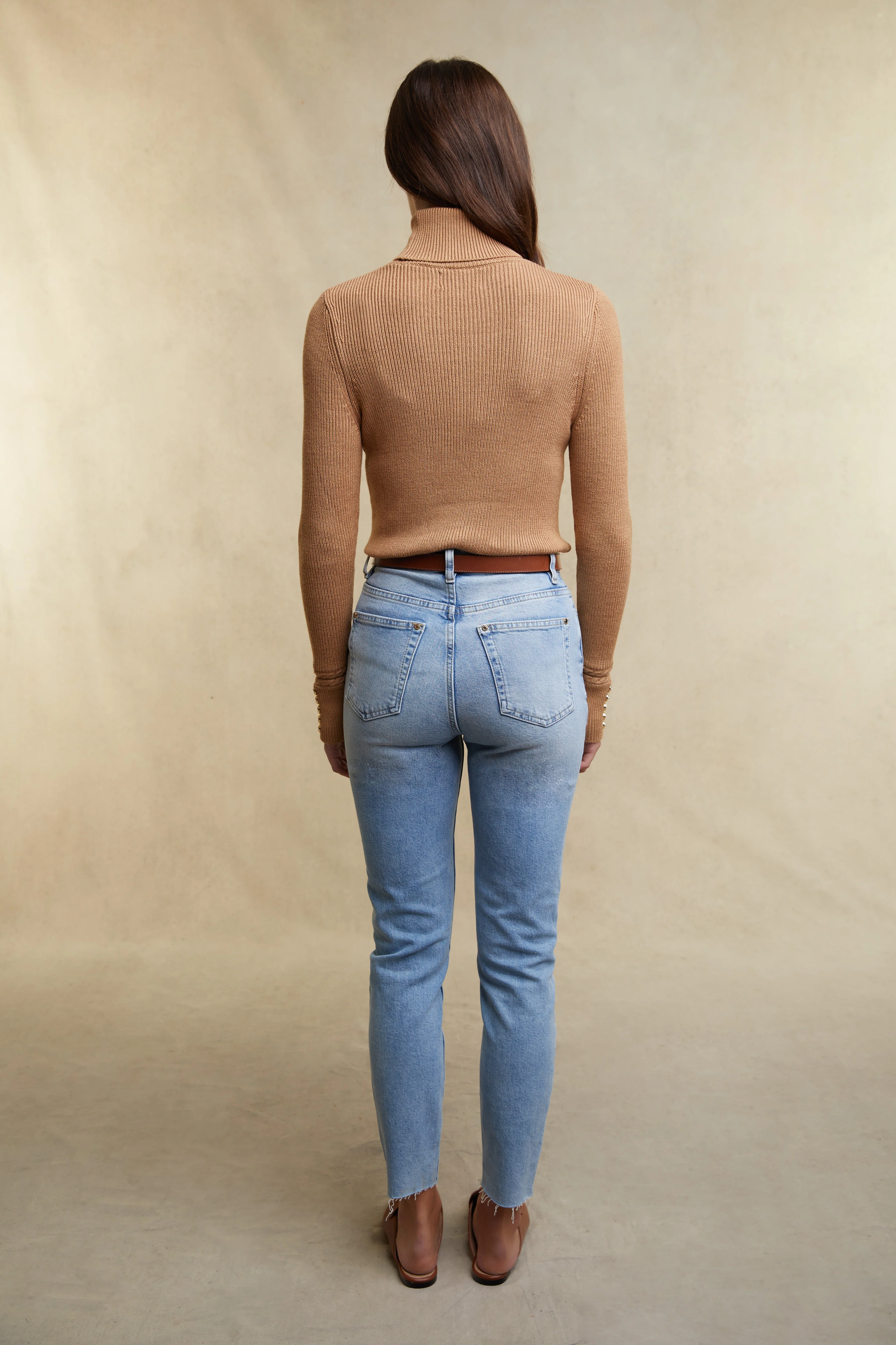 Painswick Roll Neck Knit (Caramel) - Image 5
