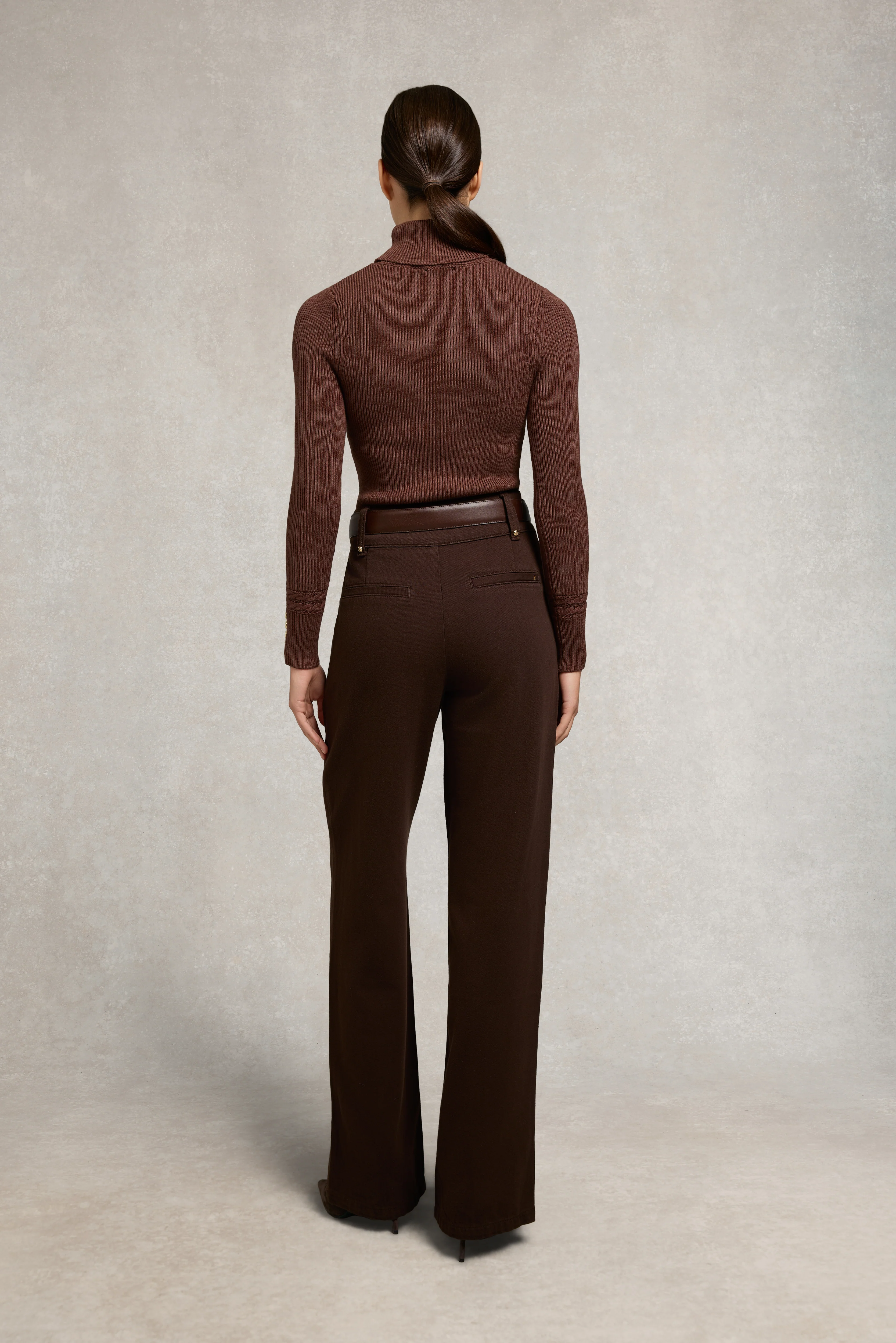 Painswick Roll Neck Knit (Cocoa) - Image 5
