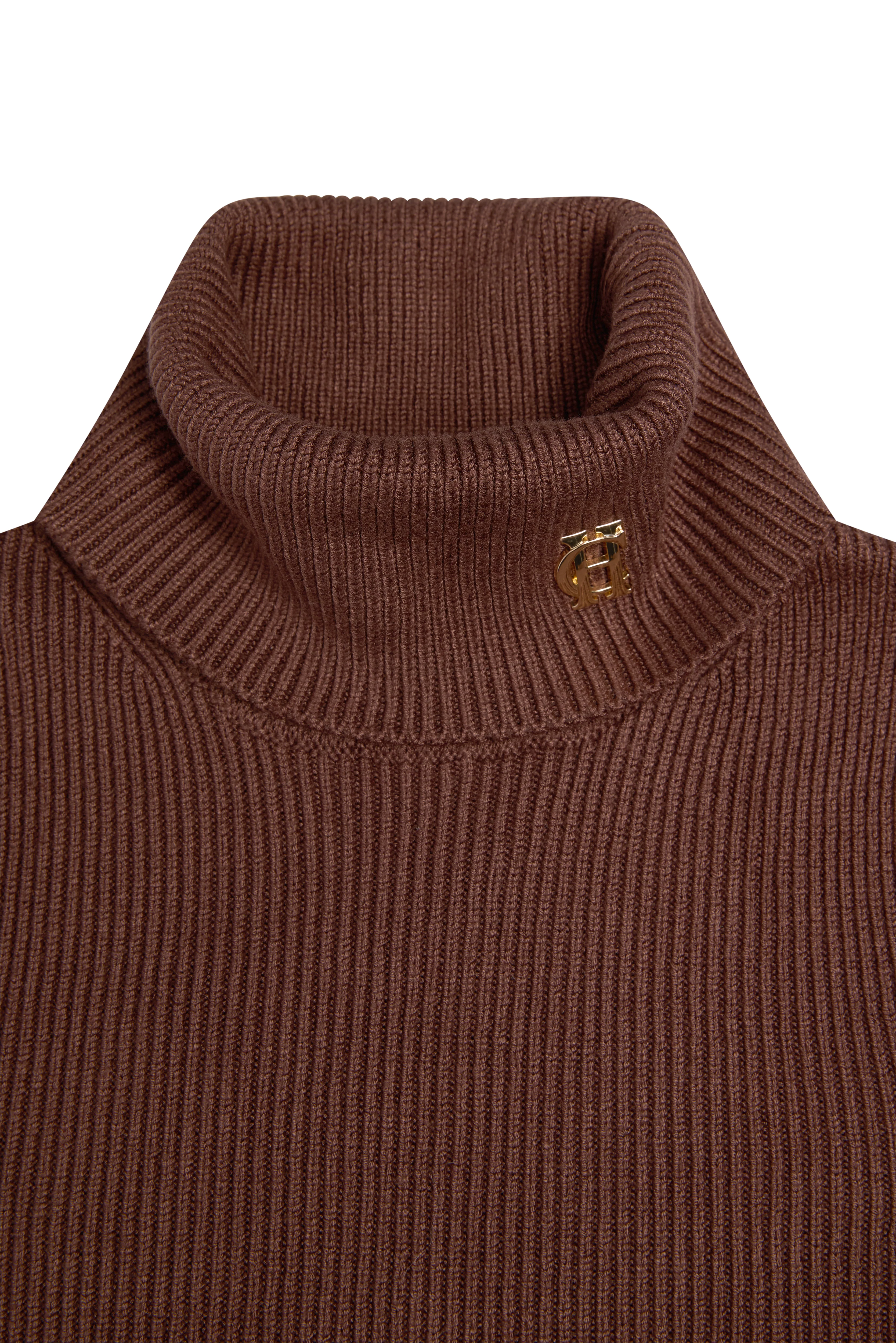 Painswick Roll Neck Knit (Cocoa) - Image 7