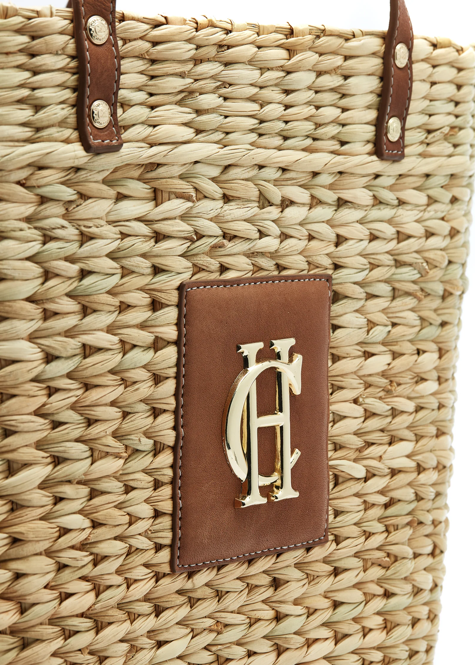 Paloma Straw Tote (Natural Tan) - Image 9