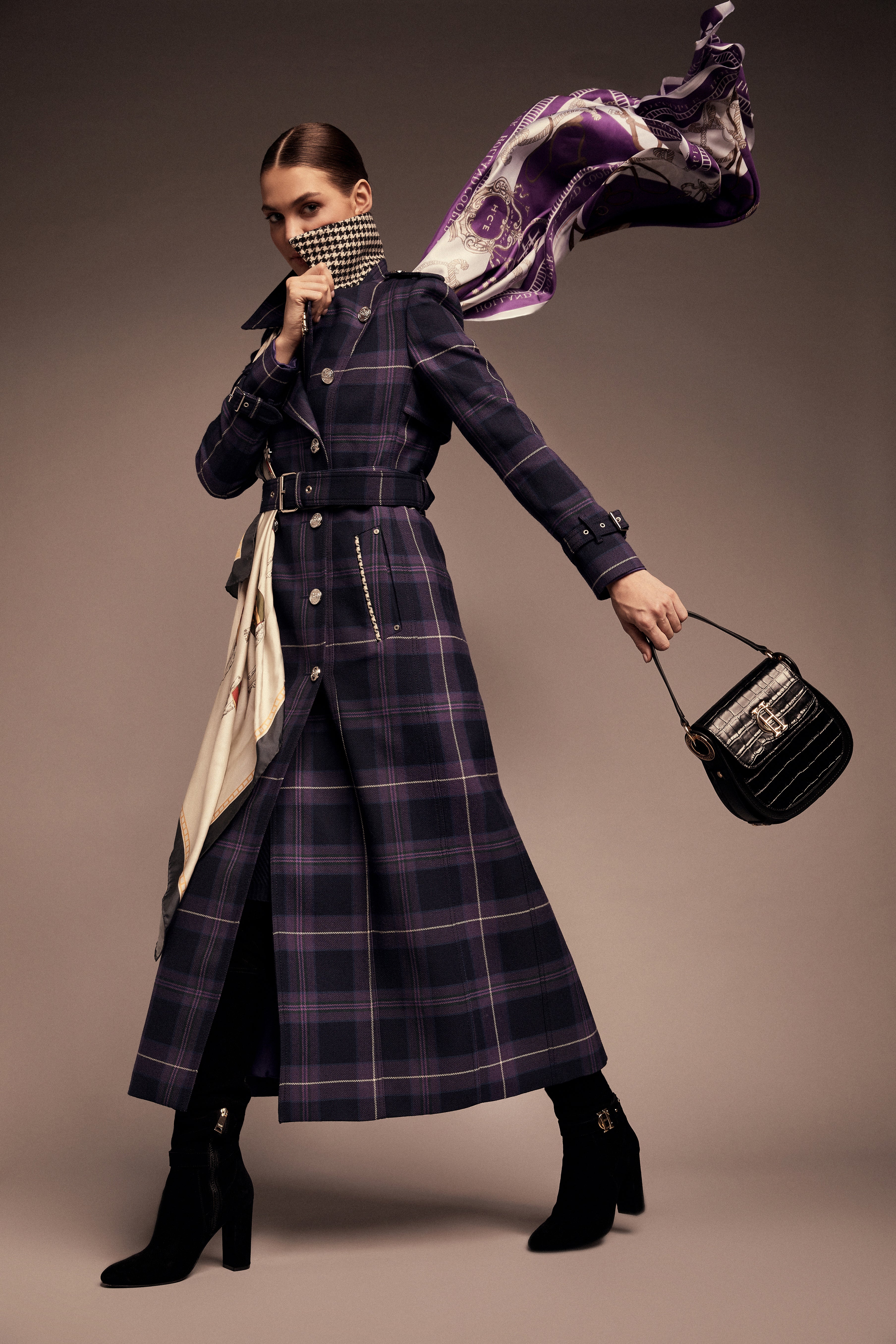 Platinum Jubilee Silk Scarf (Jubilee Purple) - Image 4