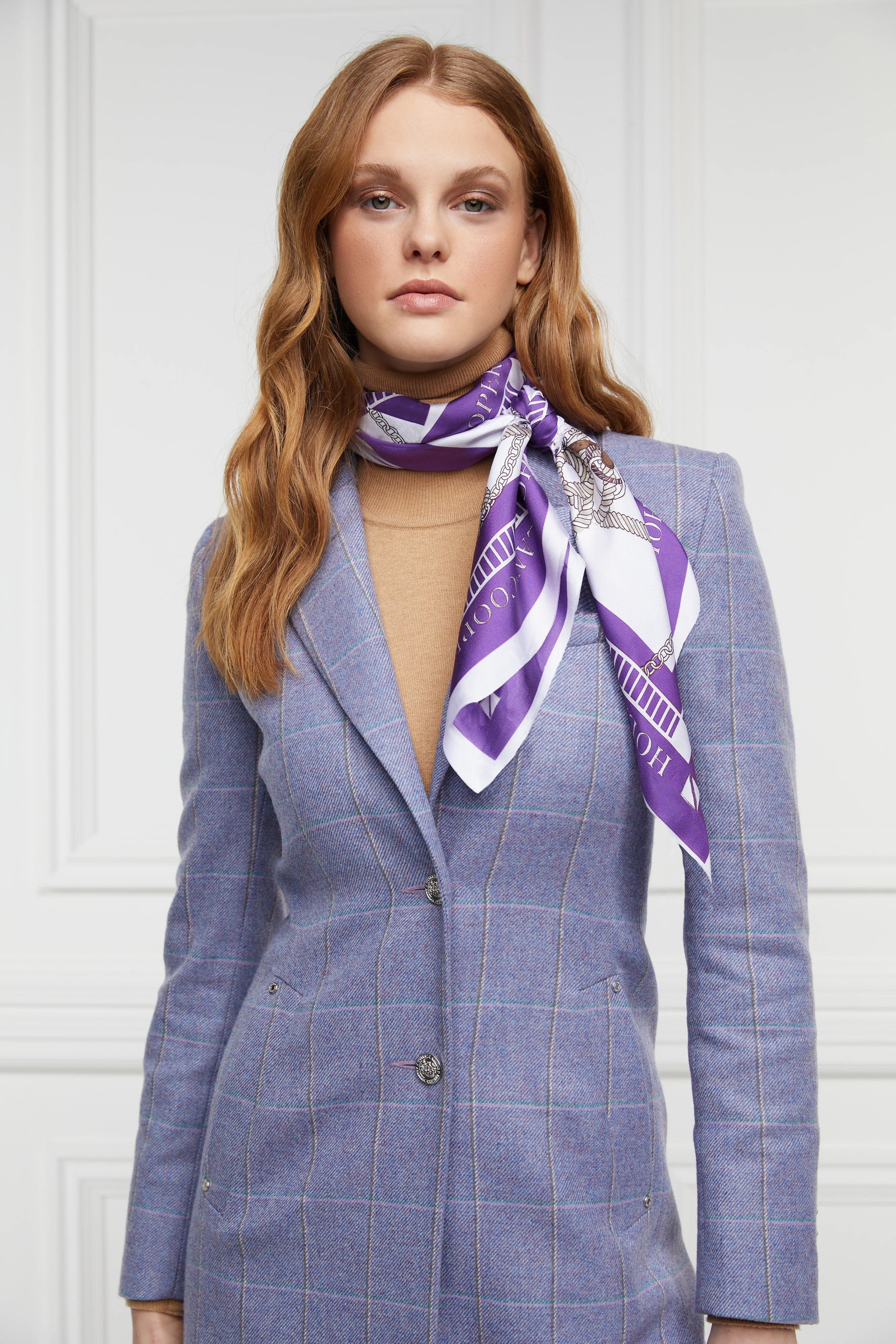 Platinum Jubilee Silk Scarf (Jubilee Purple) - Image 6