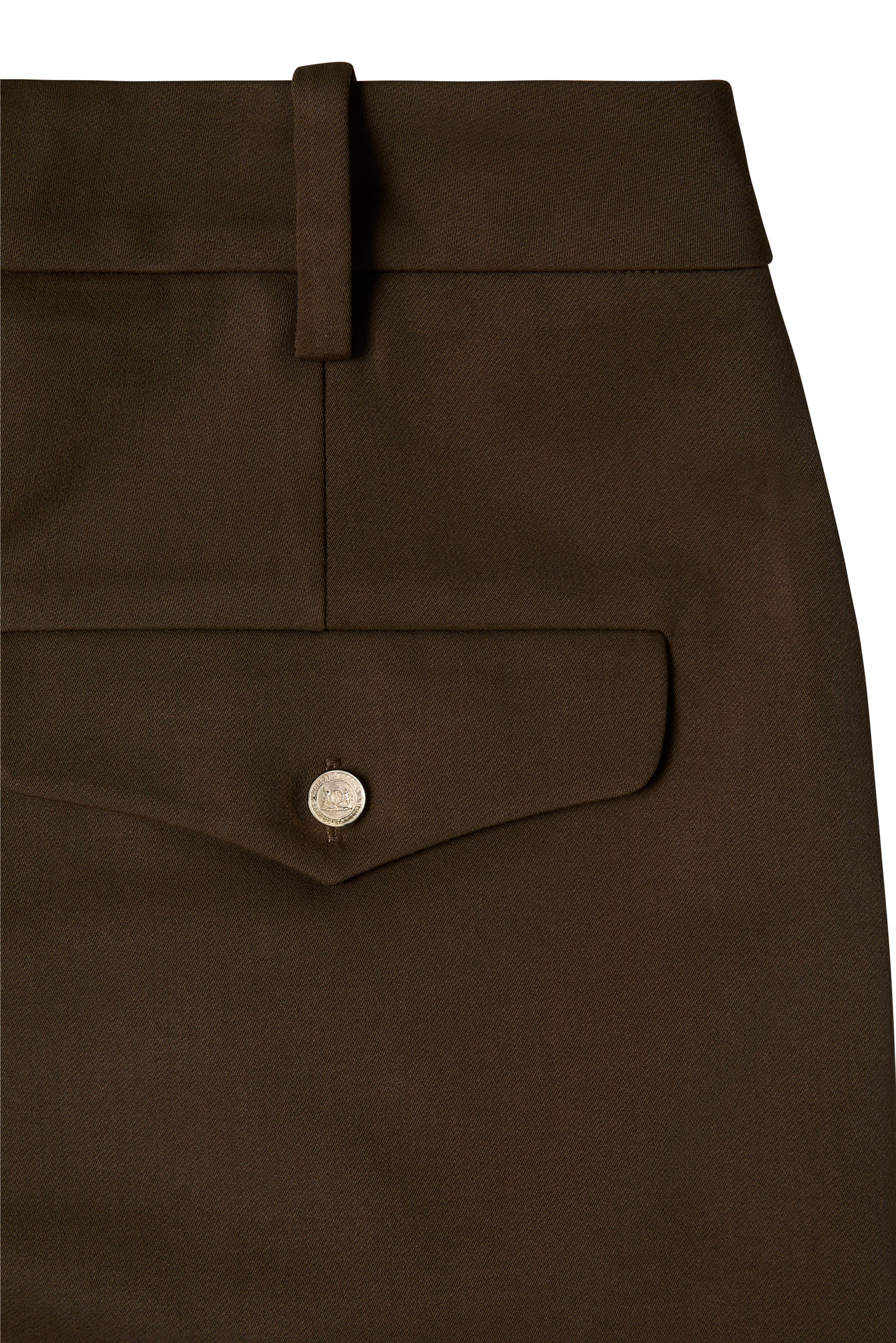 Pleated Wide Leg Short (Mushroom) - Image 8