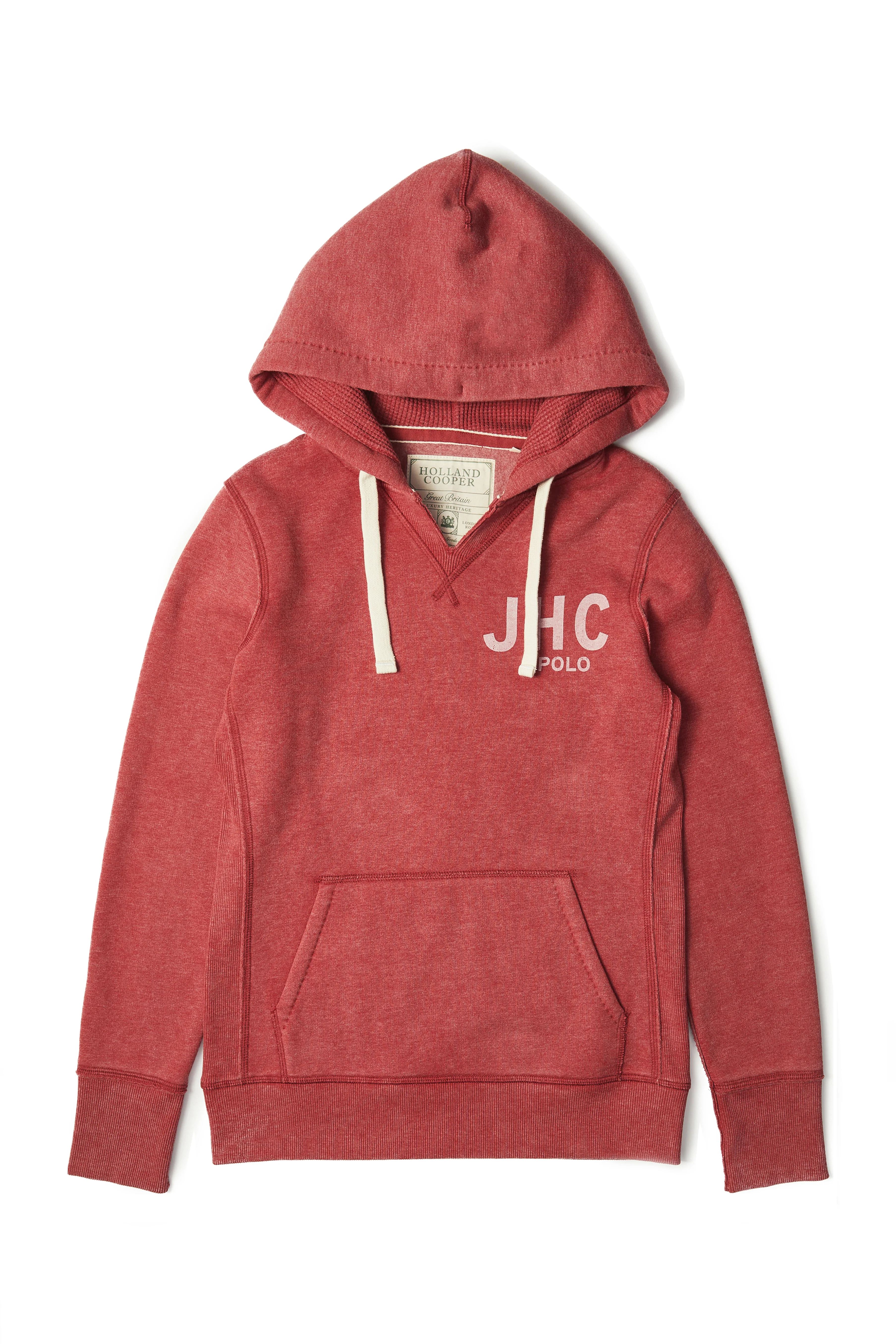Polo Hoodie (Varsity Red) - Image 4