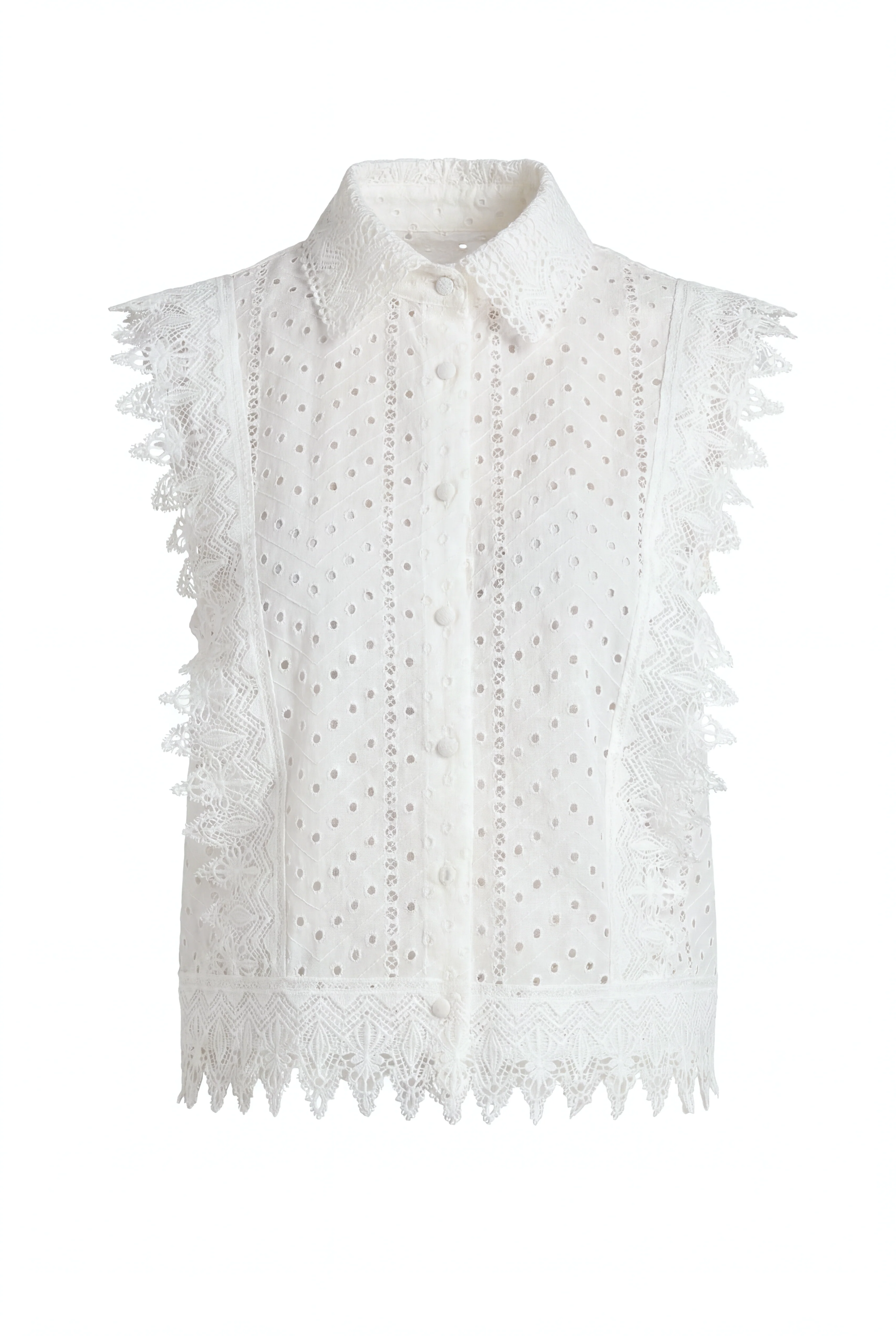 Portofino Sleeveless Blouse (Ivory) - Image 5
