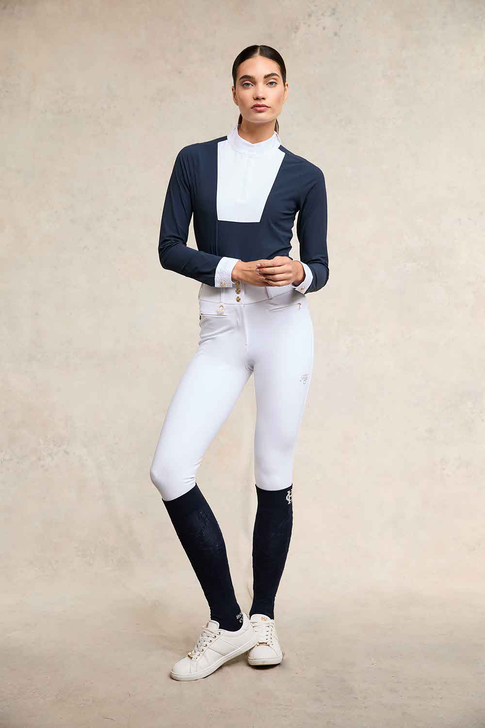 Premium Competition High Rise Breeches (White) - Image 11