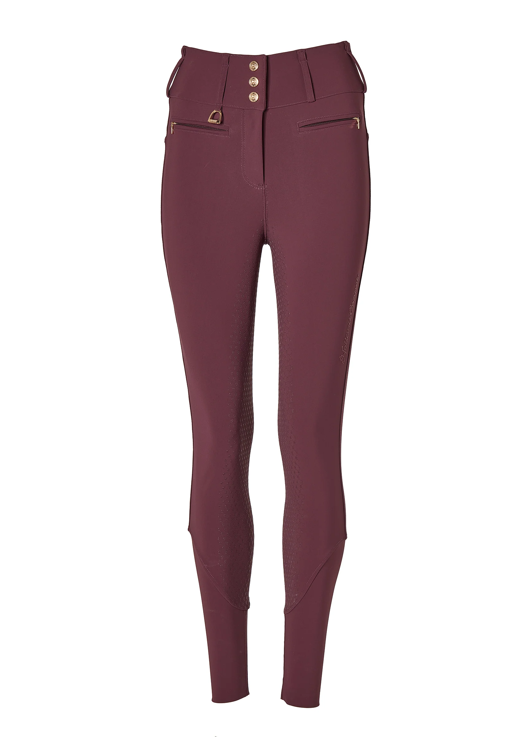 Premium High Rise Breeches (Aubergine) - Image 11