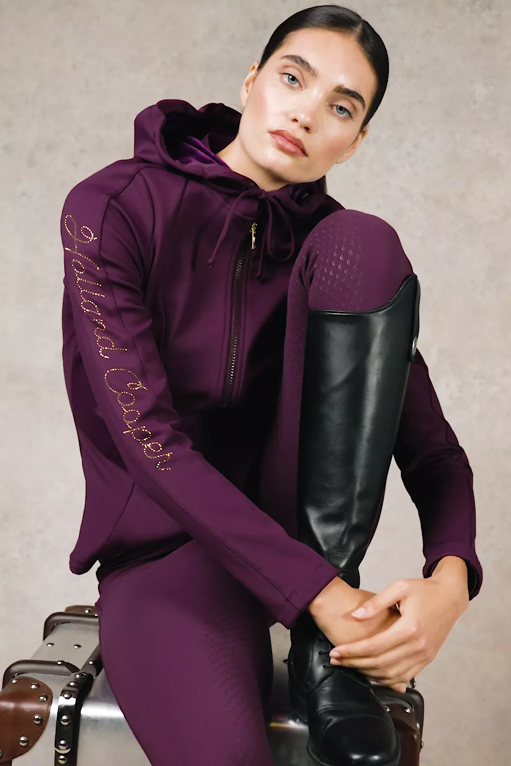 Premium High Rise Breeches (Aubergine) - Image 5