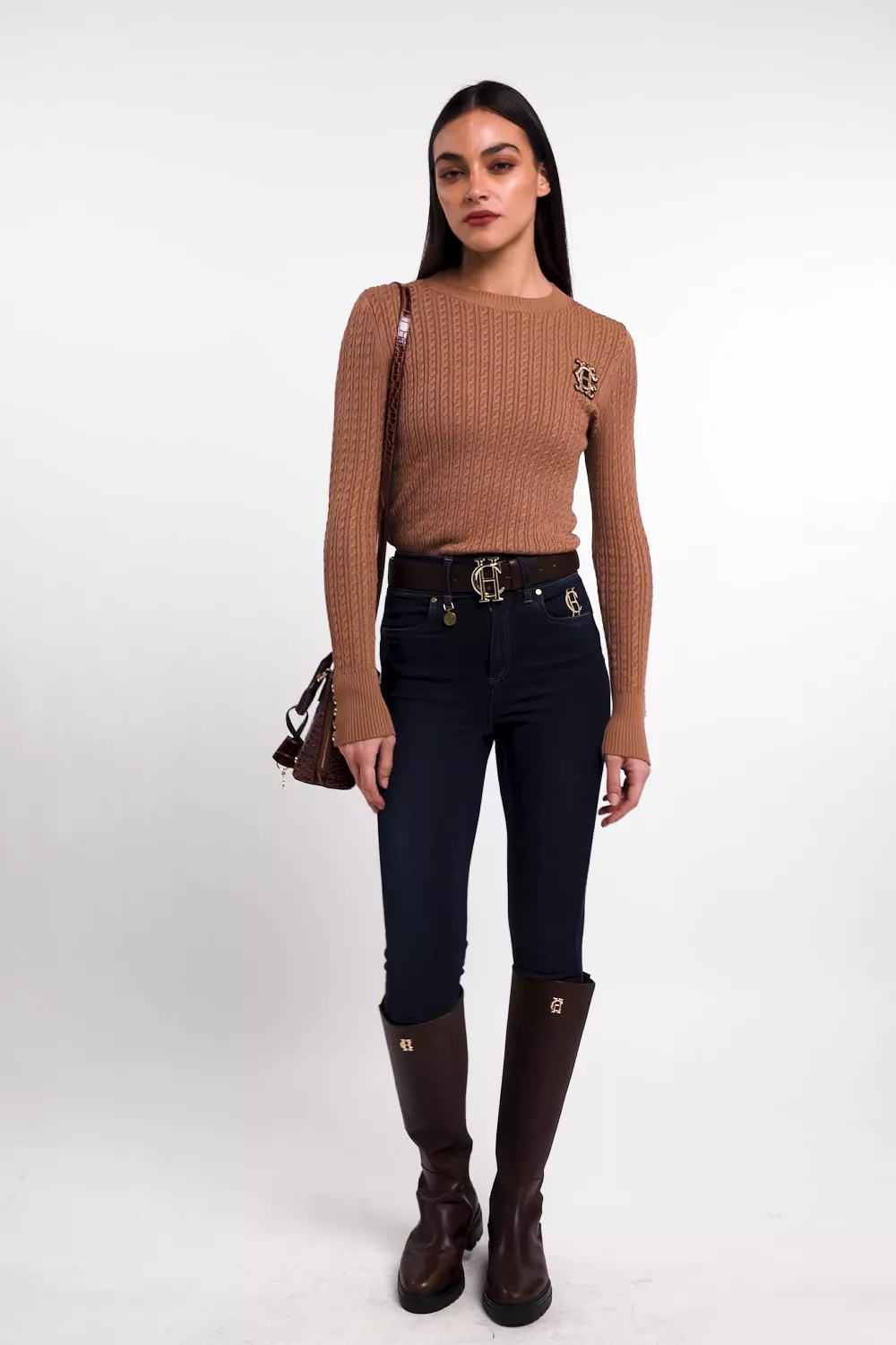 Princeton Crew Neck Knit (Dark Camel) - Image 5