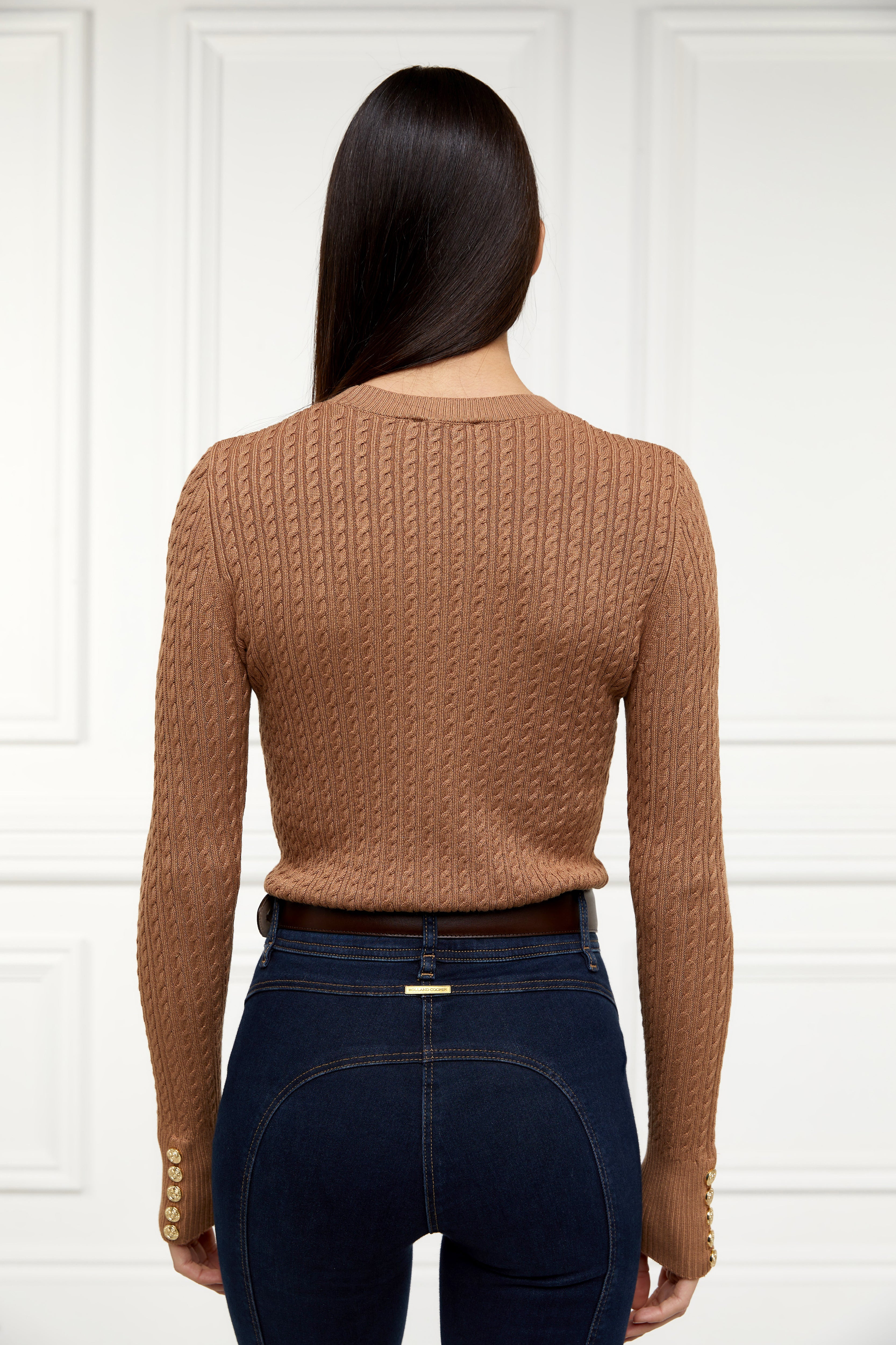 Princeton Crew Neck Knit (Dark Camel) - Image 6