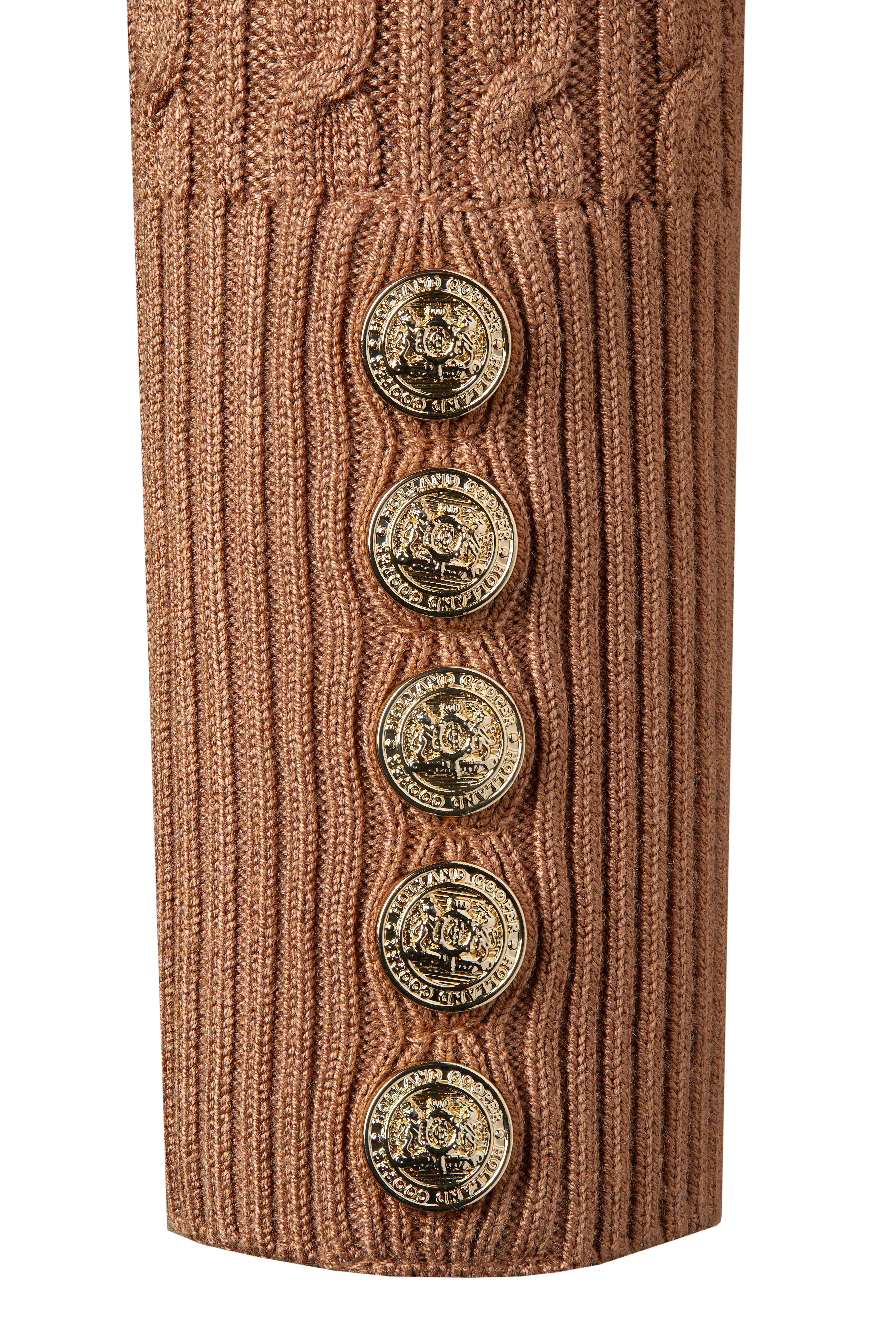 Princeton Crew Neck Knit (Dark Camel) - Image 7