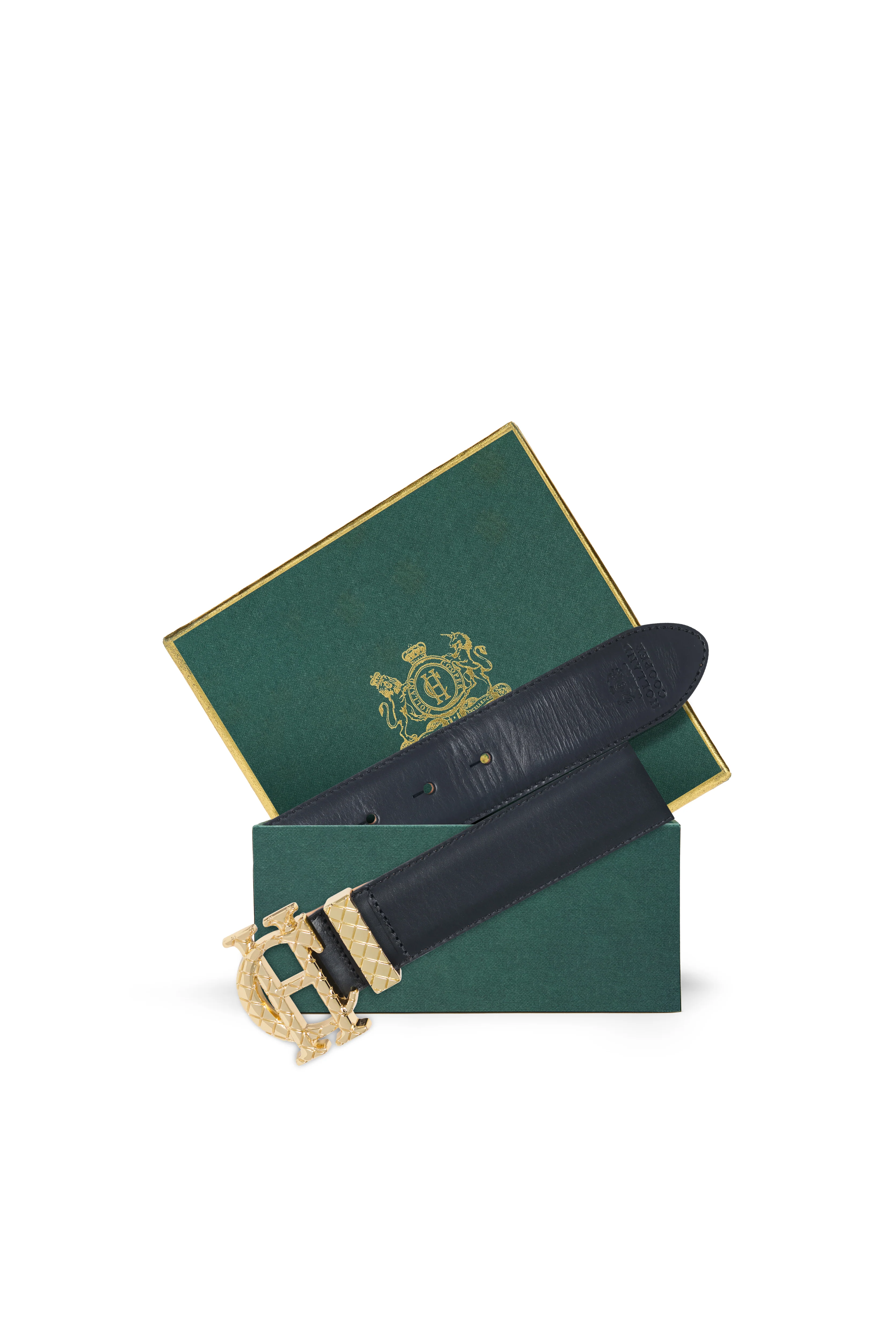 Quilted Classic Belt (Black Leather)