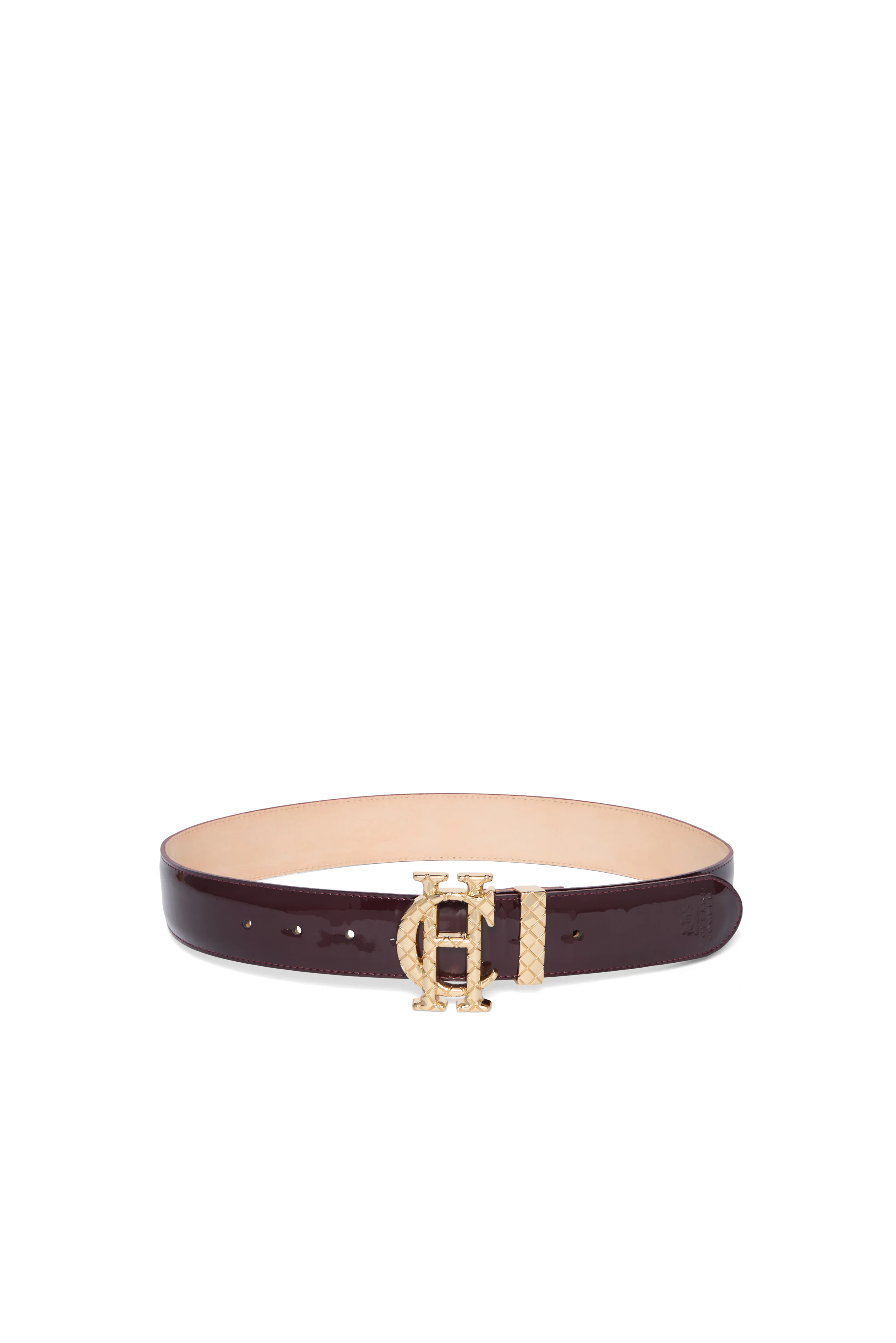 Quilted Classic Belt (Oxblood Patent) - Image 2