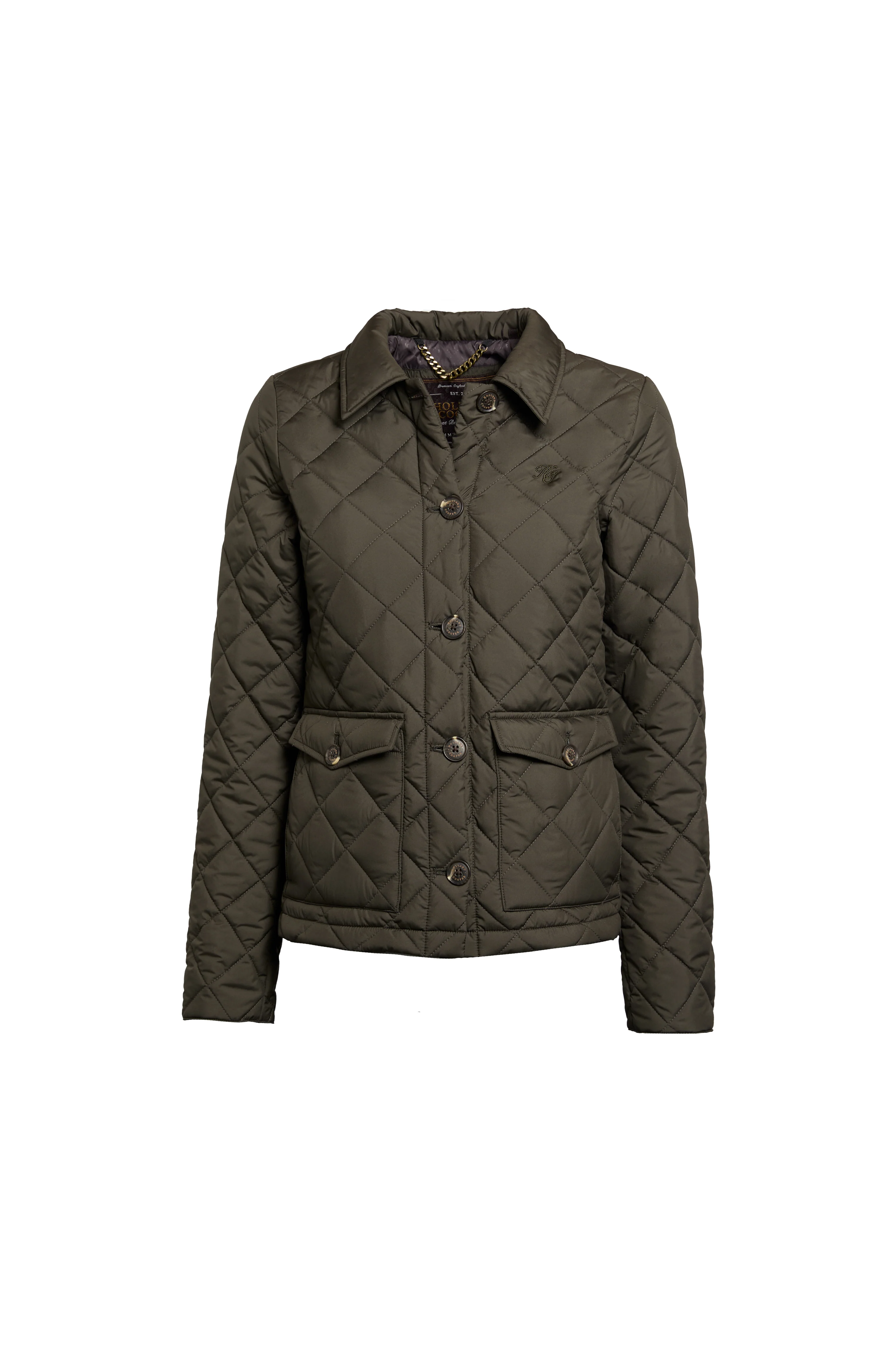 Quilted Coach Jacket (Heritage Khaki) - Image 4