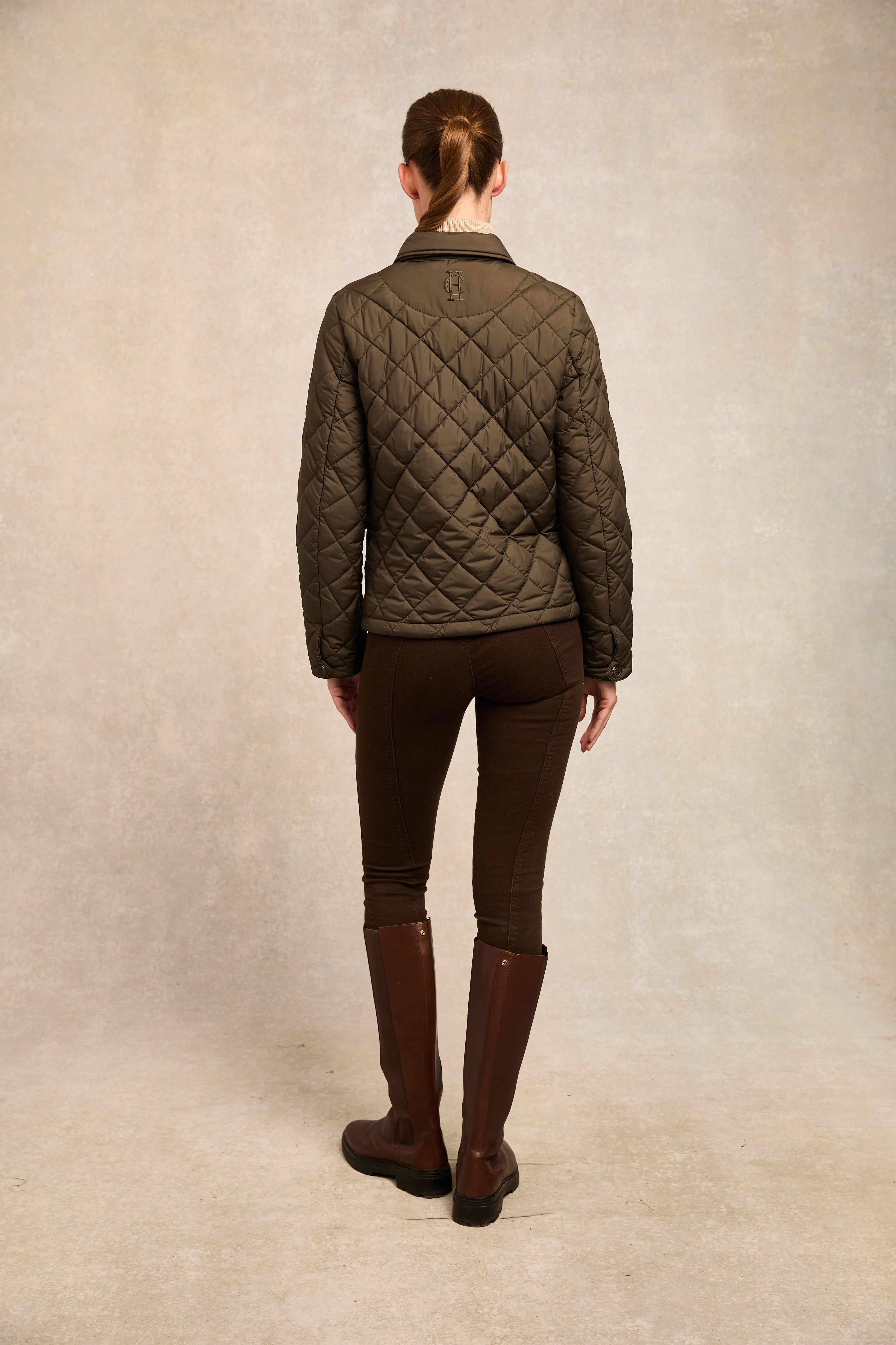 Quilted Coach Jacket (Heritage Khaki) - Image 6