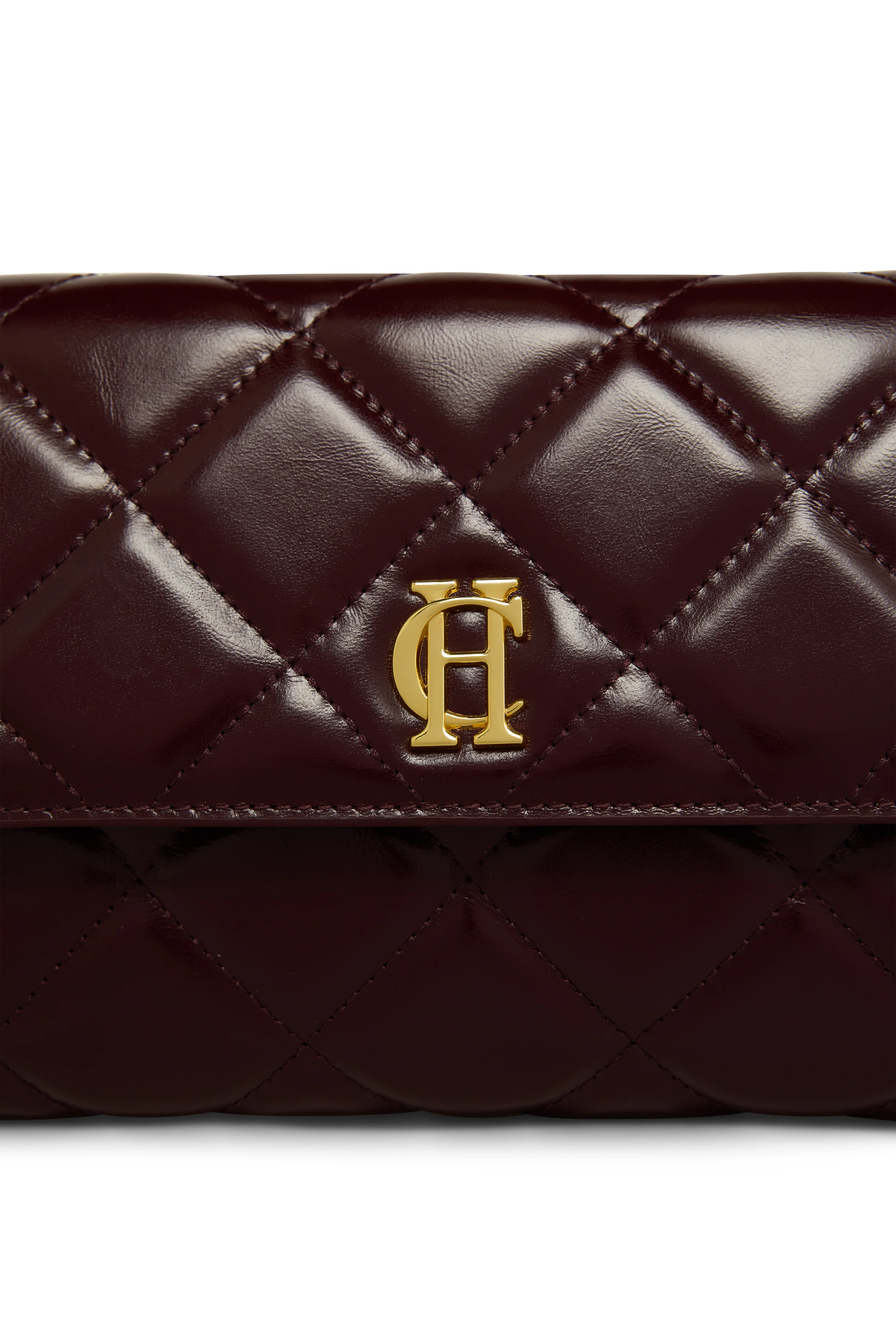 Quilted Crossbody Bag (Oxblood) - Image 5