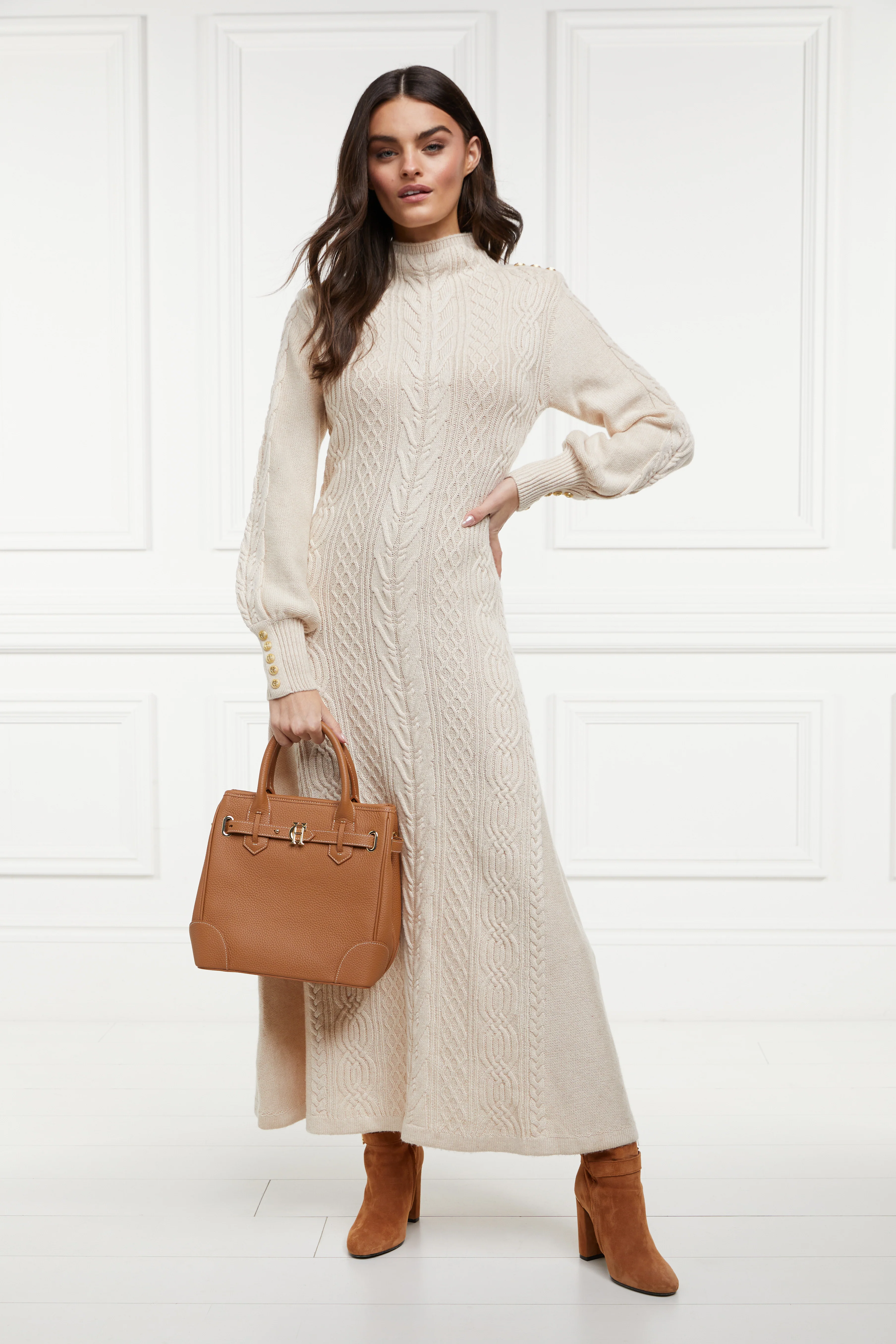 Rachel Maxi Dress (Oatmeal) - Image 3