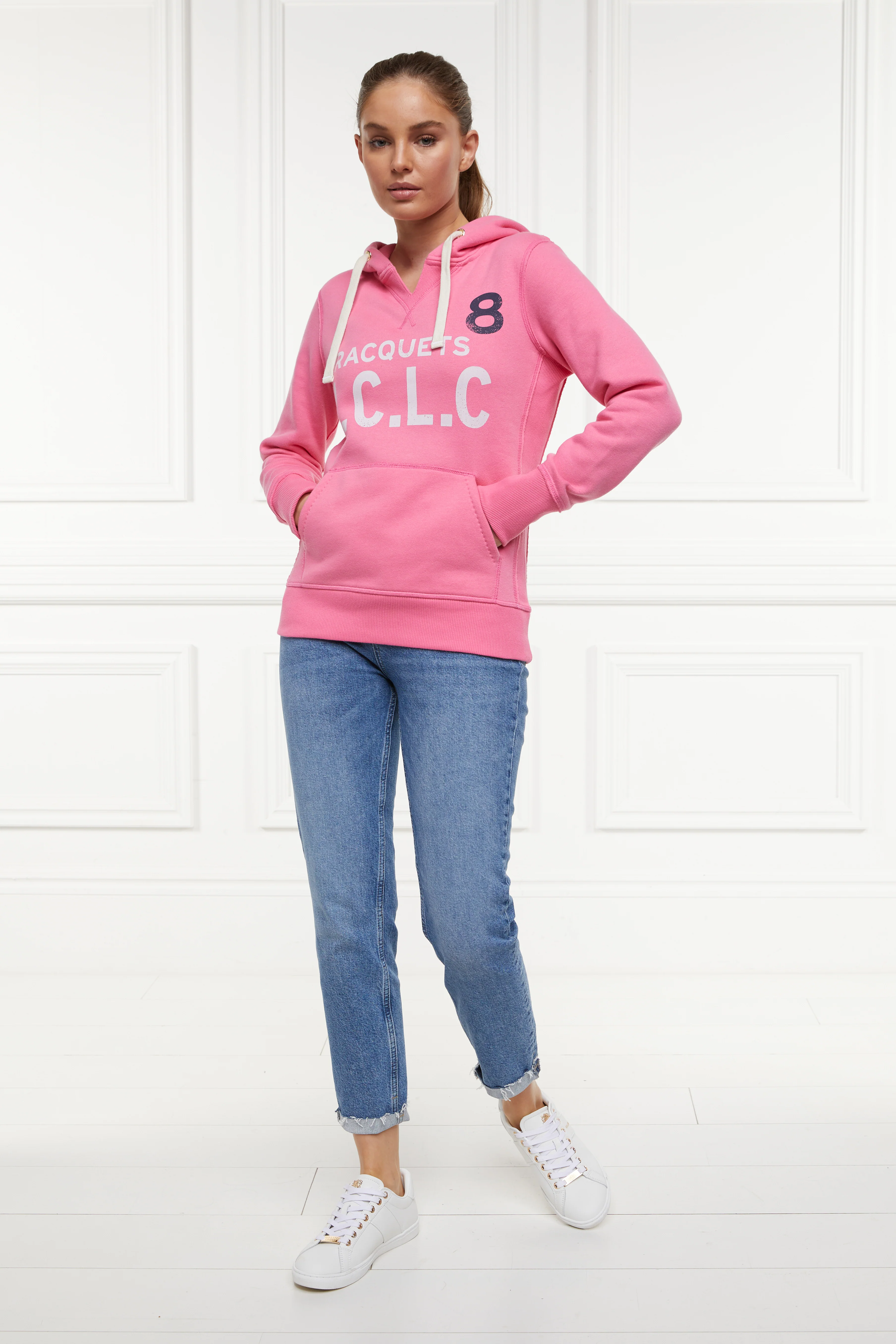Racquets Hoodie (Peony Pink) - Image 3