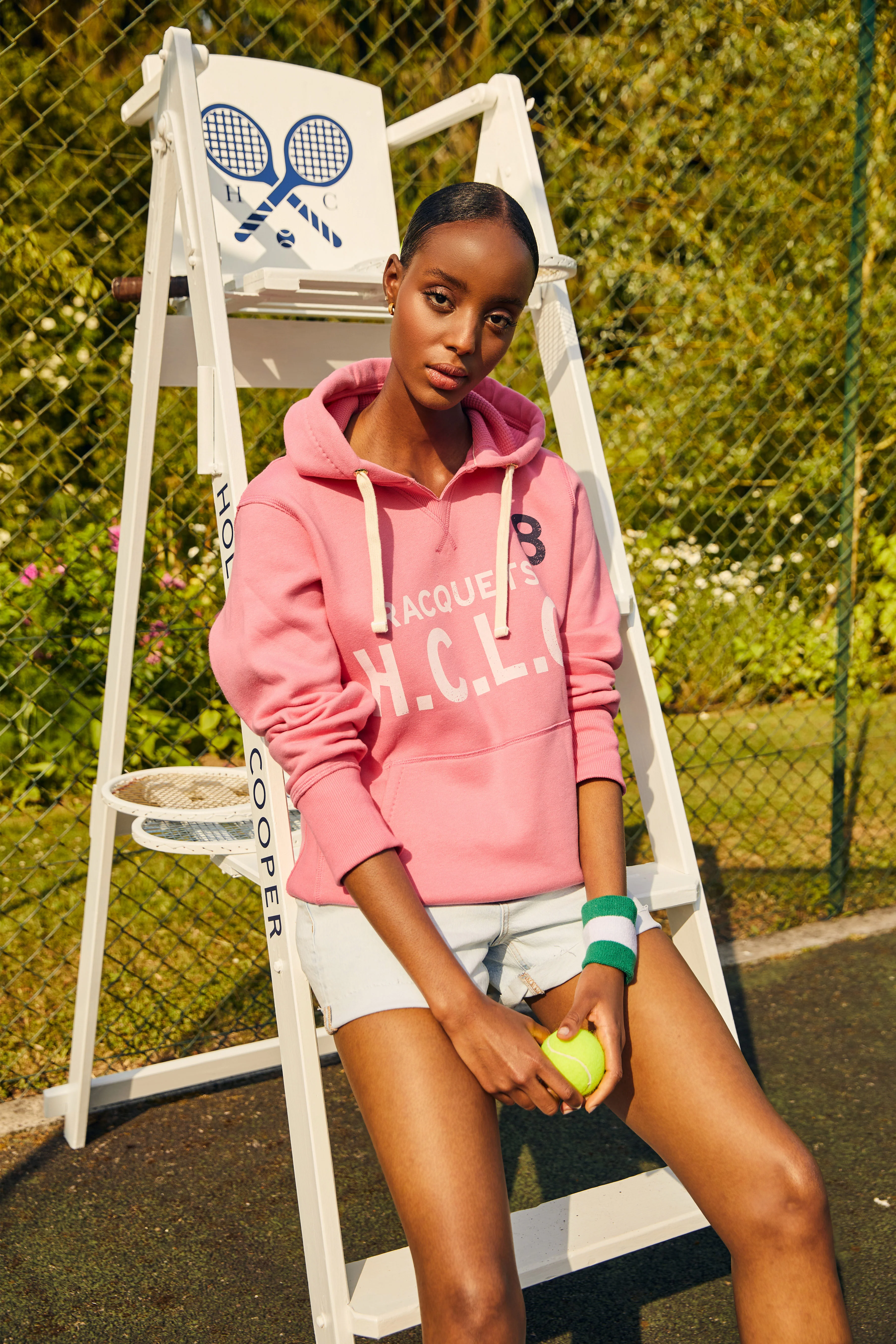 Racquets Hoodie (Peony Pink) - Image 7