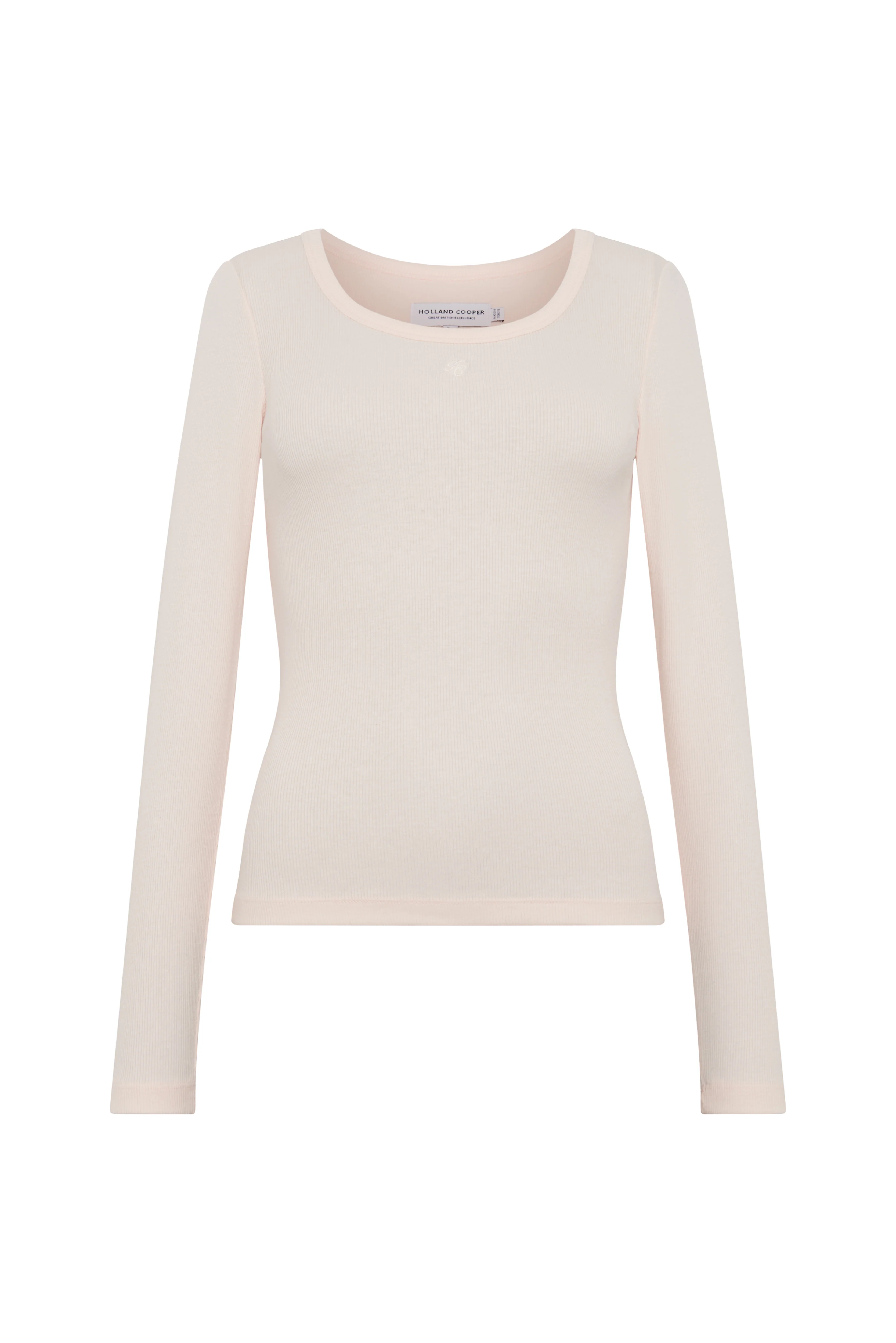 Rebecca Long Sleeve Top (Palest Pink) - Image 6