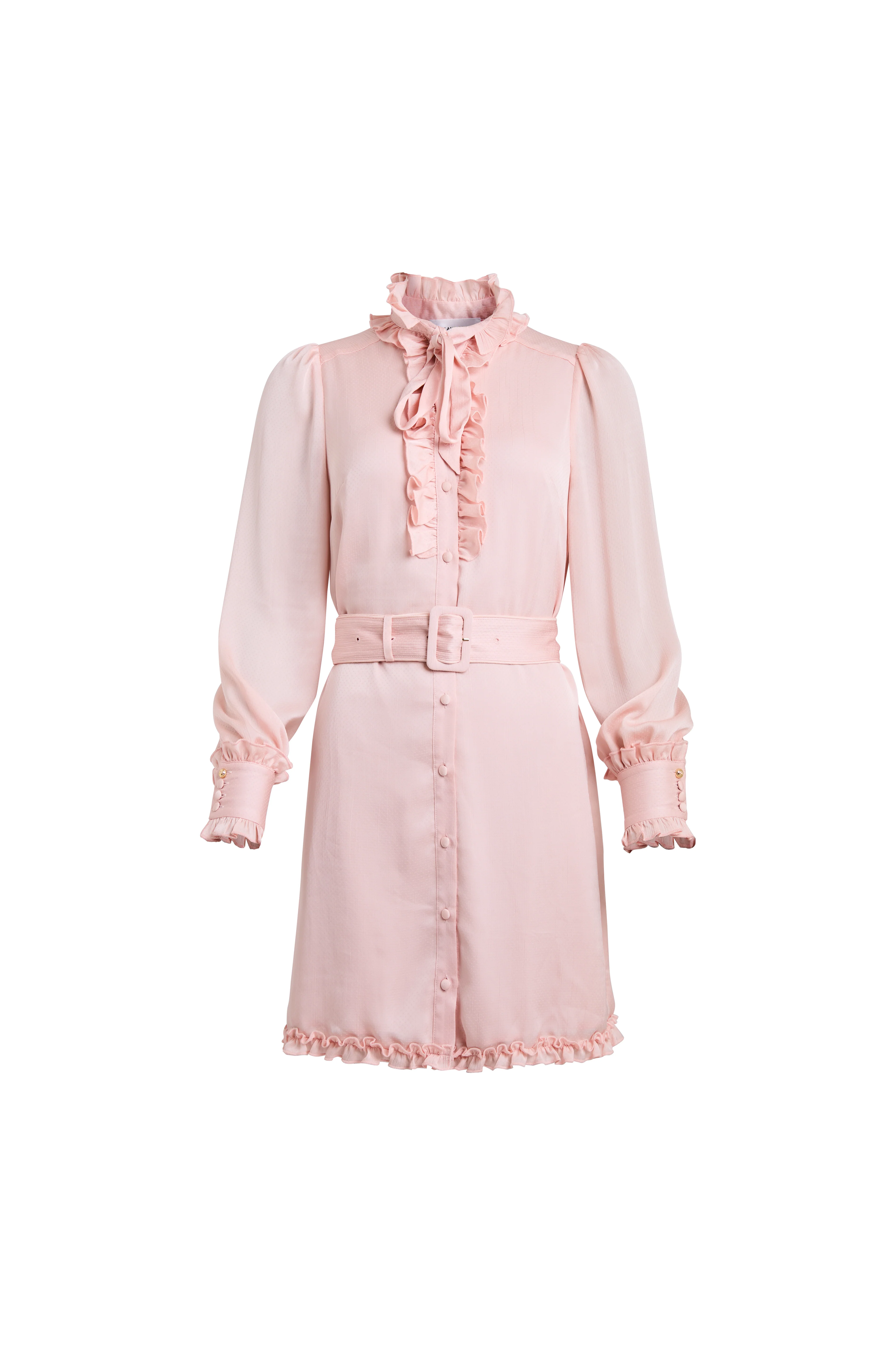 Rebecca Ruffle Dress (Blush) - Image 4