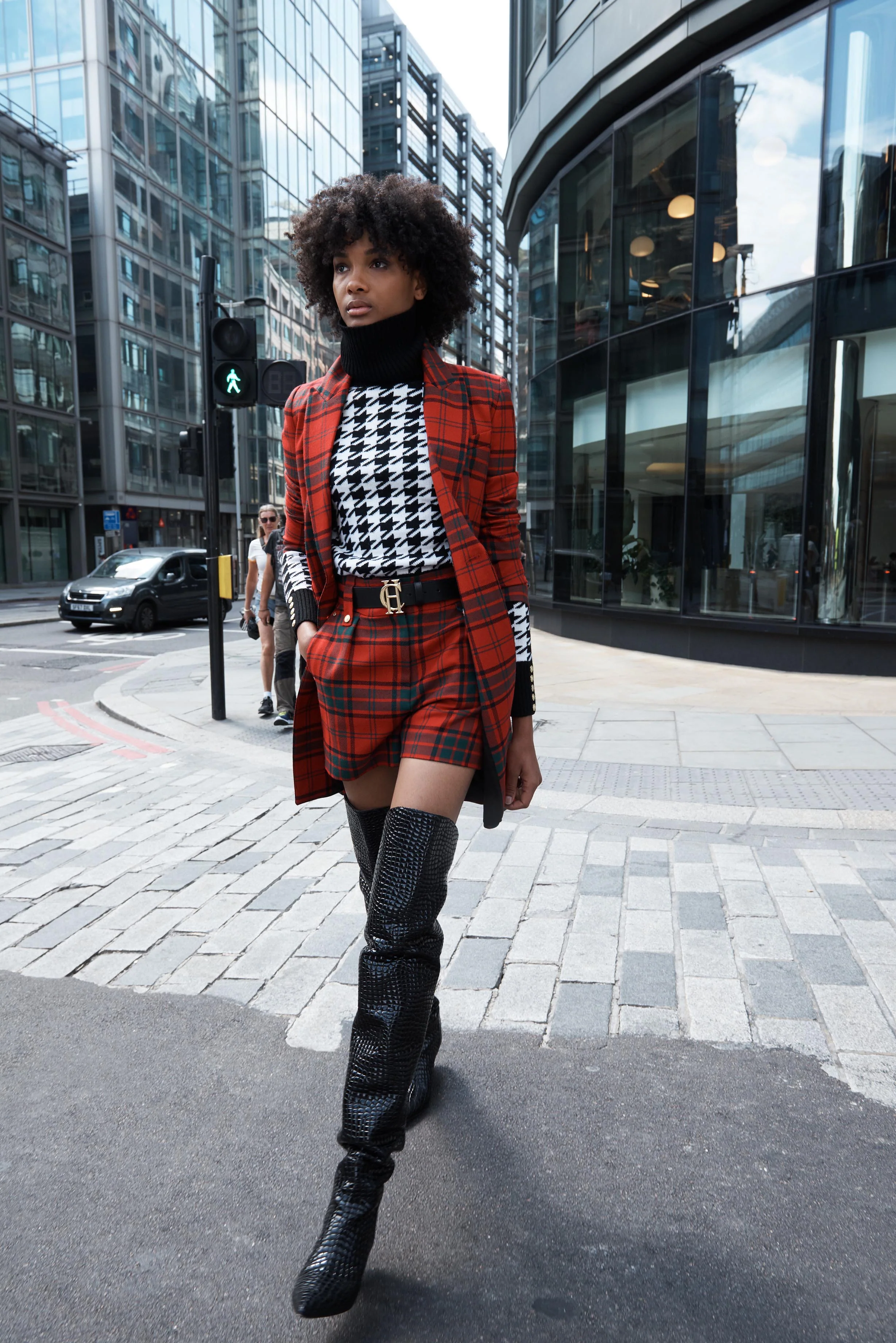 Luxe Tailored Short (Red Tartan) - Image 3