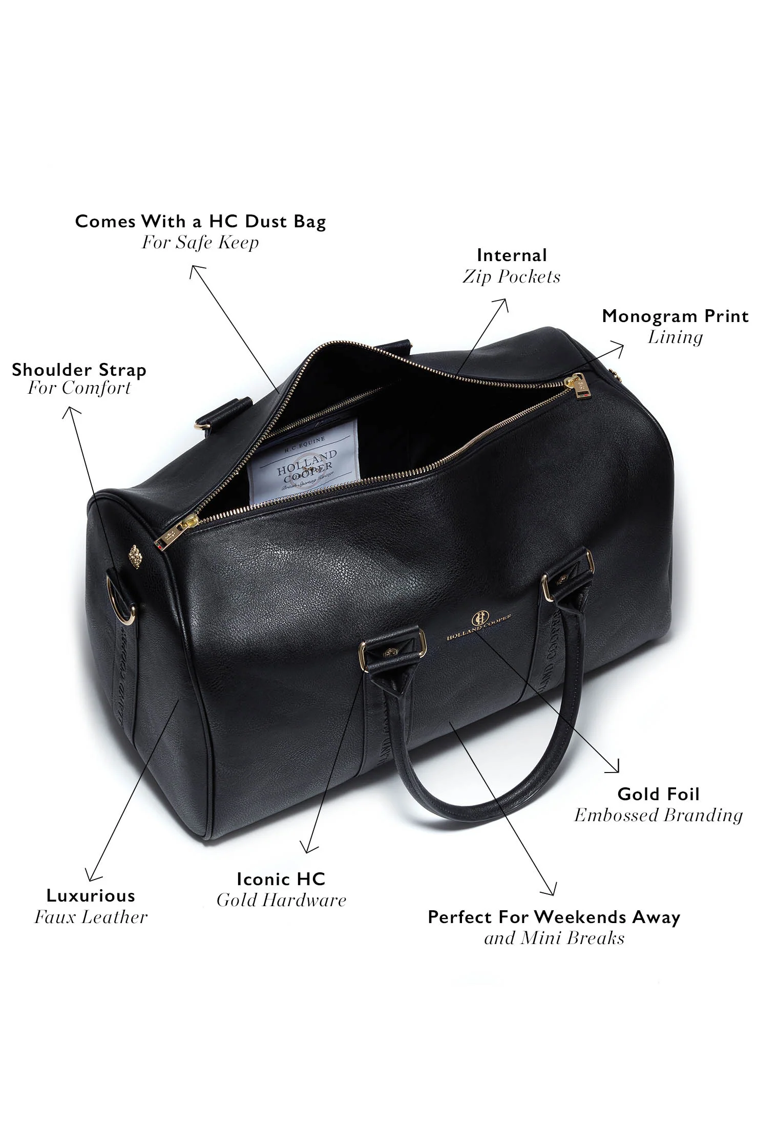 Regency Holdall (Black) - Image 4