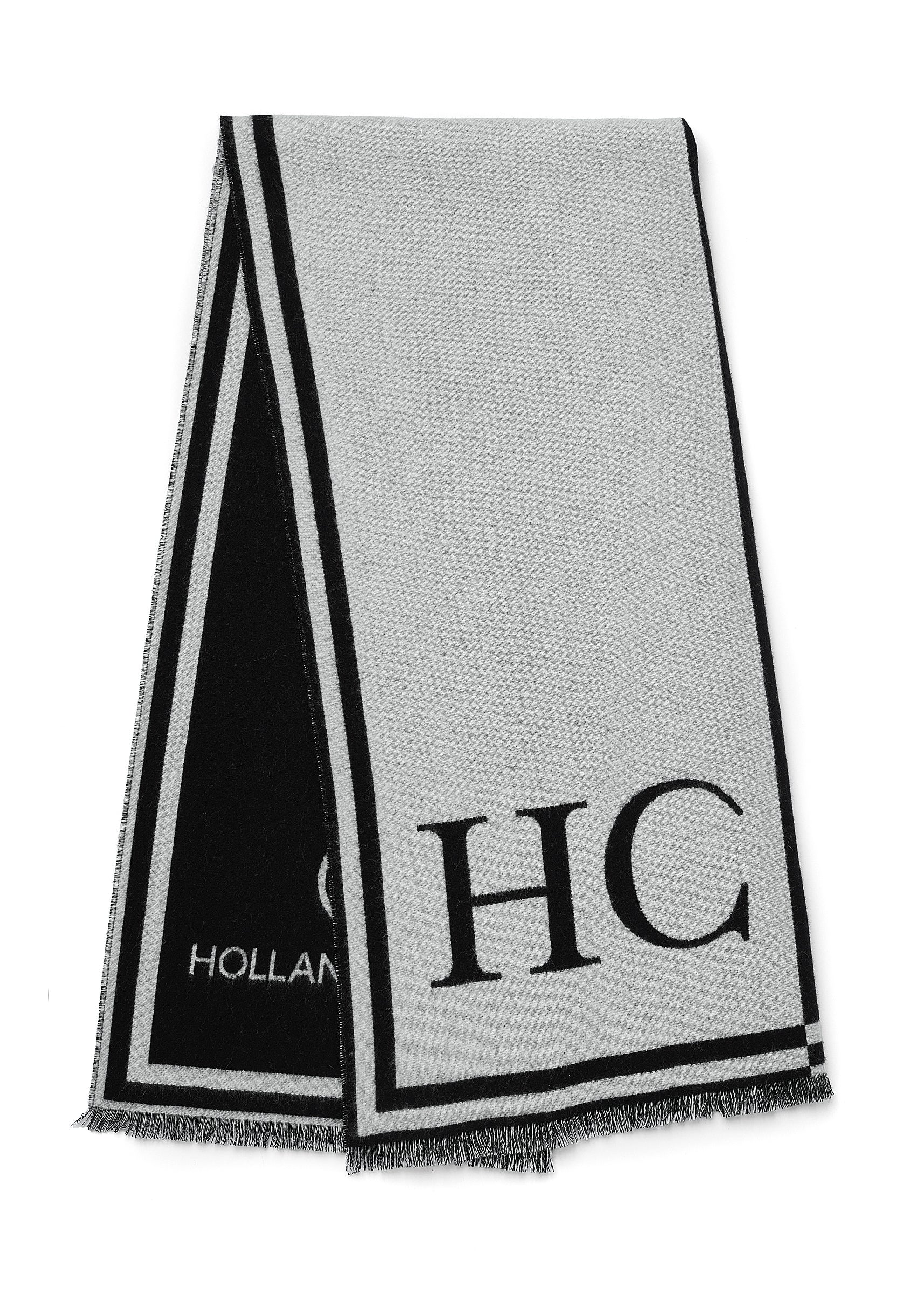 Regency Monogram Scarf (Black White) - Image 3