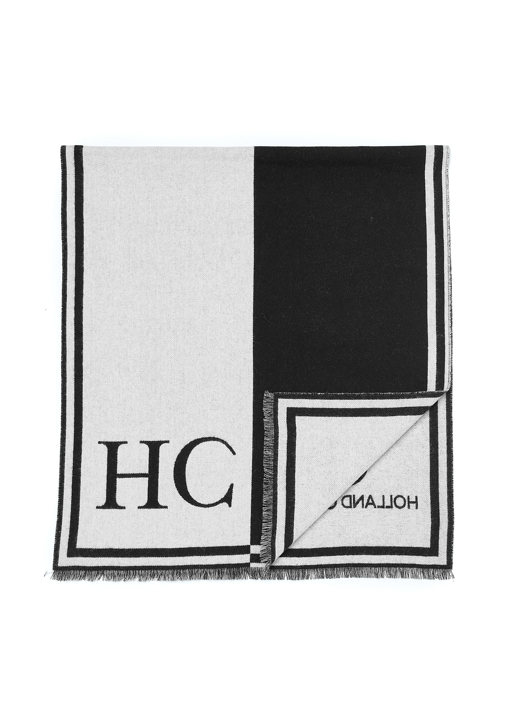 Regency Monogram Scarf (Black White) - Image 5