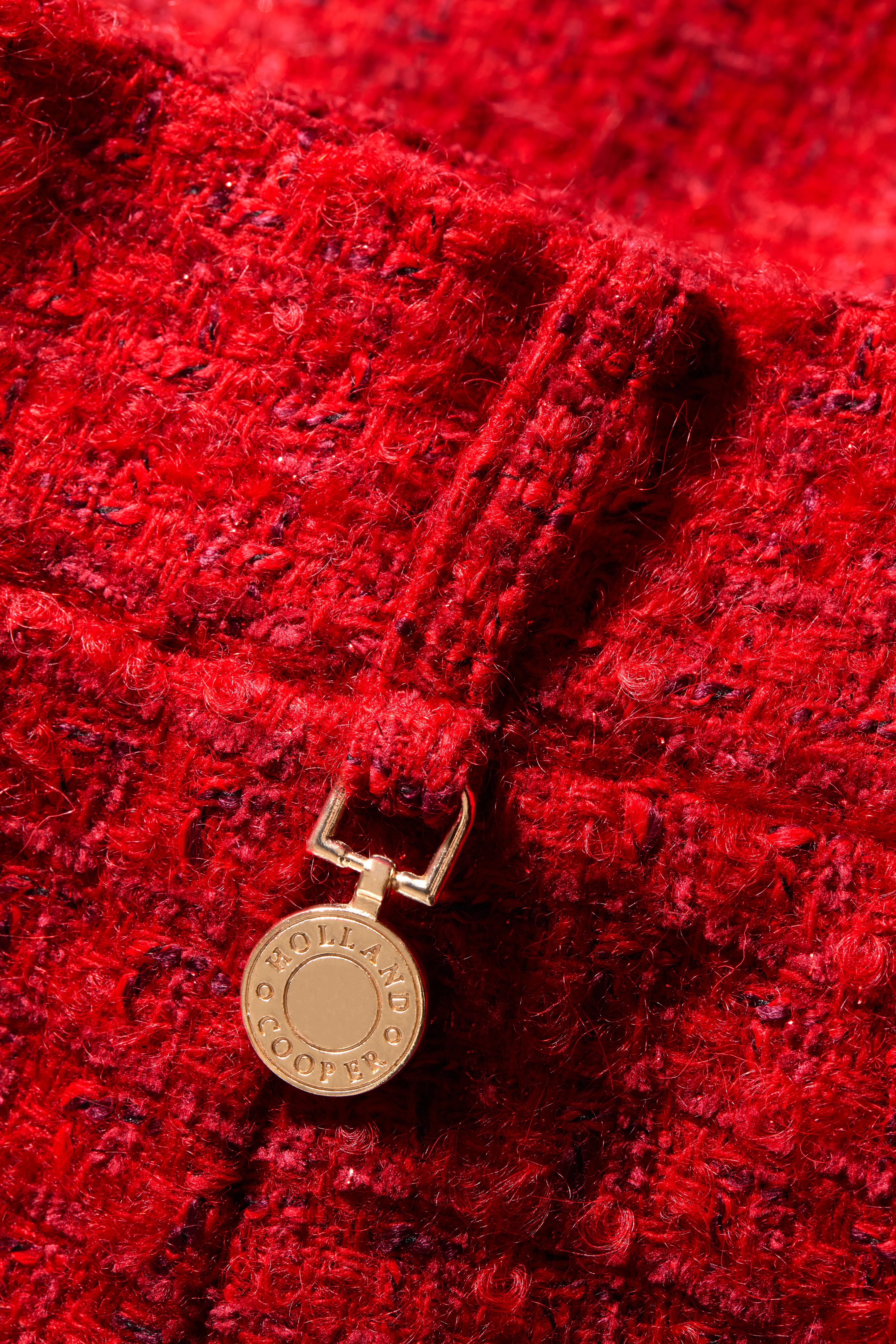Regency Skirt (Red Boucle) - Image 7