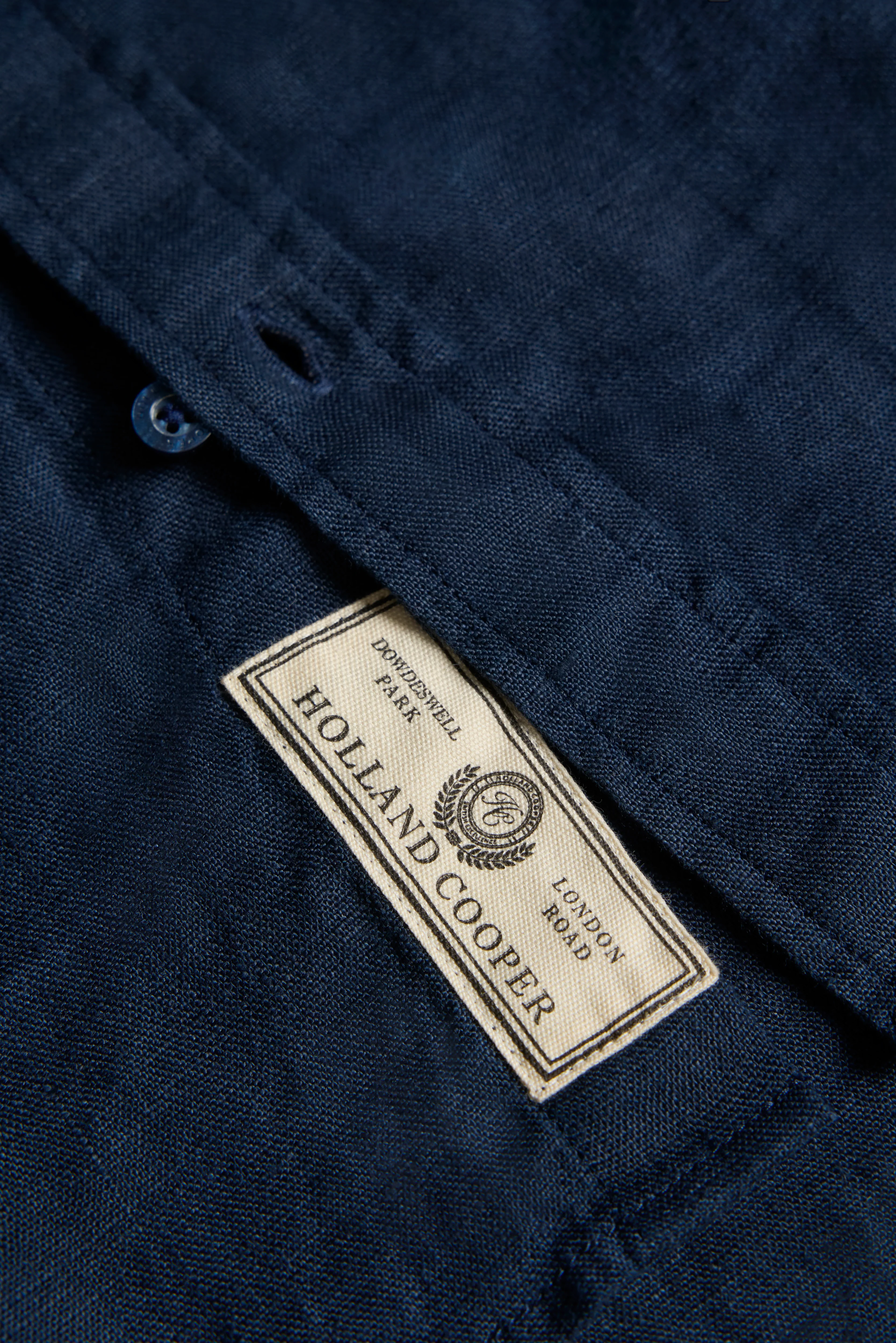 Men's Regular Fit Linen Shirt (Ink Navy) - Image 6