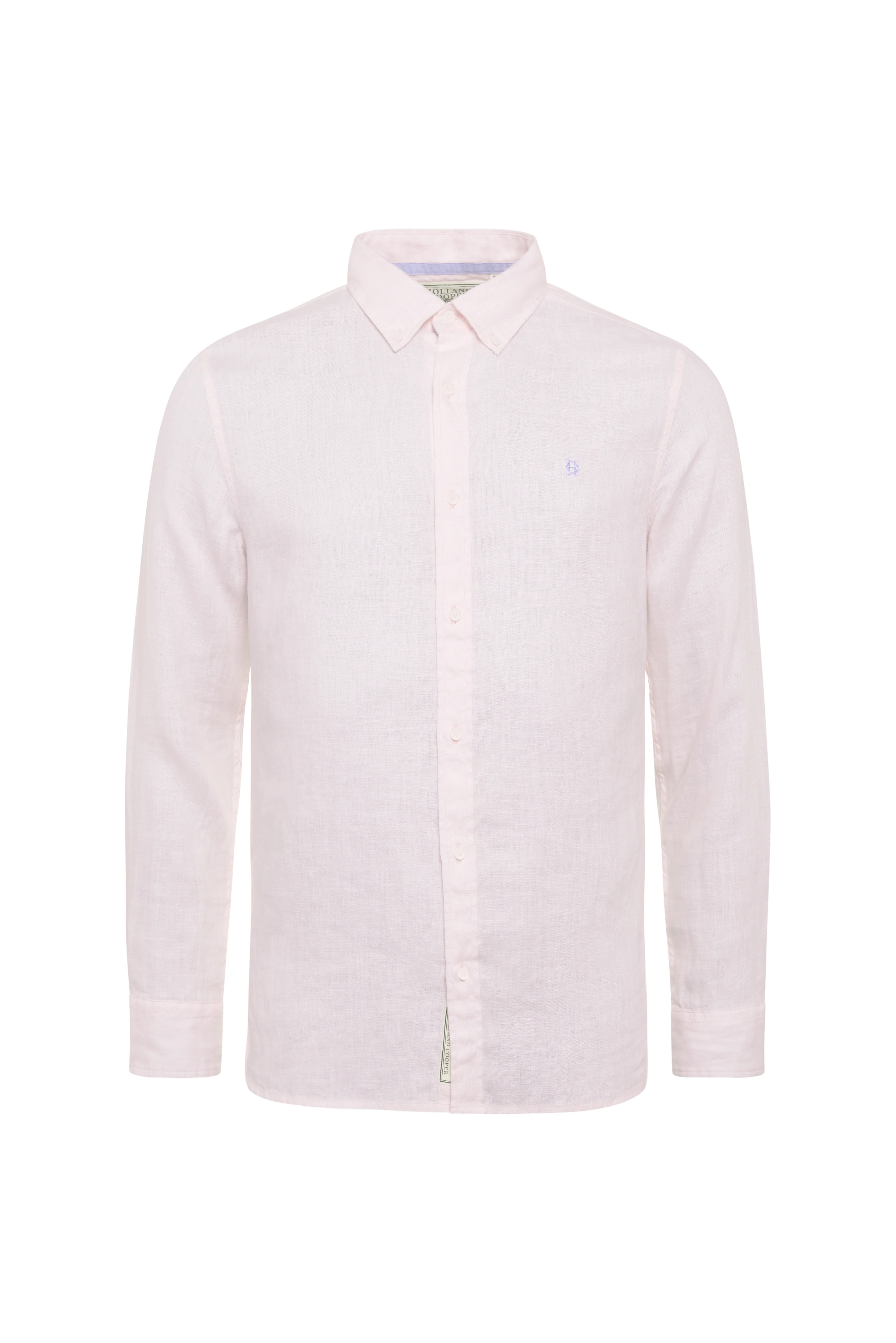 Men's Regular Fit Linen Shirt (Soft Pink) - Image 5