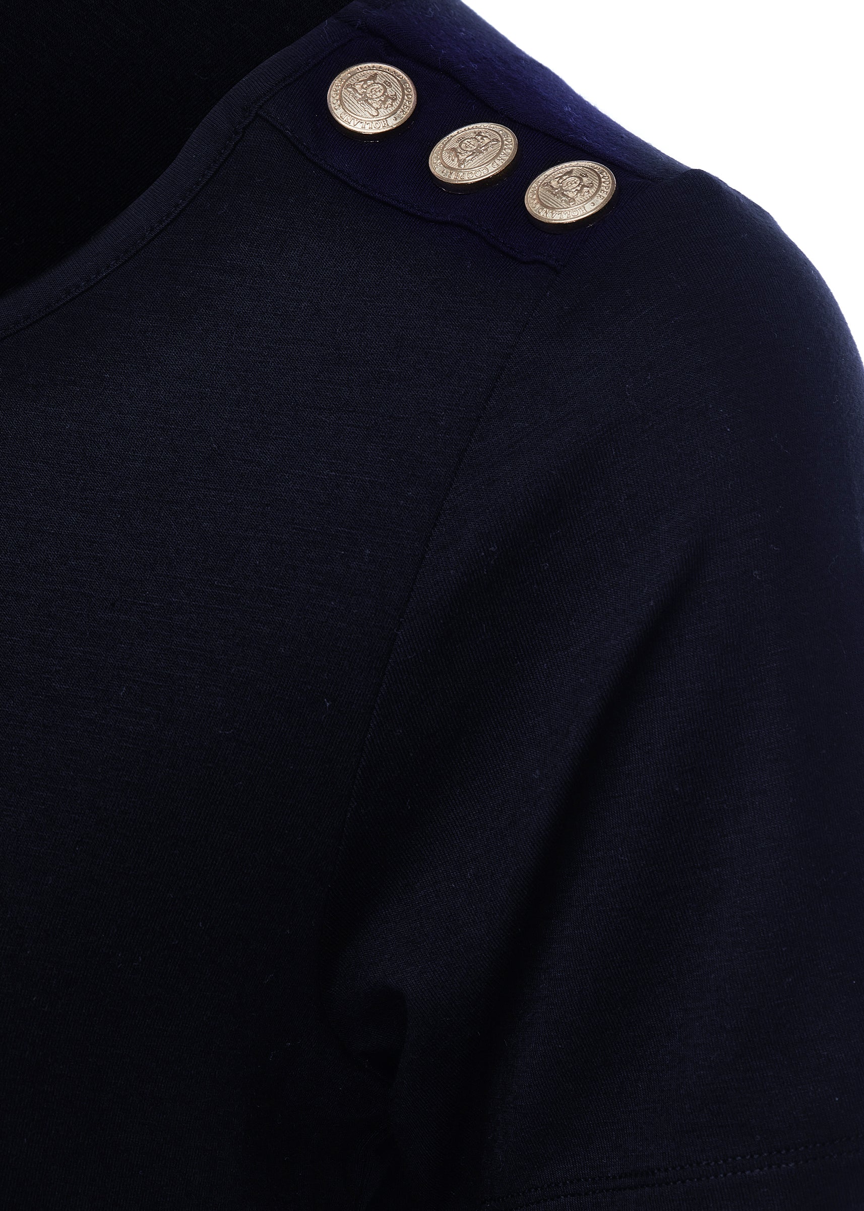 Relax Fit V-Neck Tee (Navy) - Image 8
