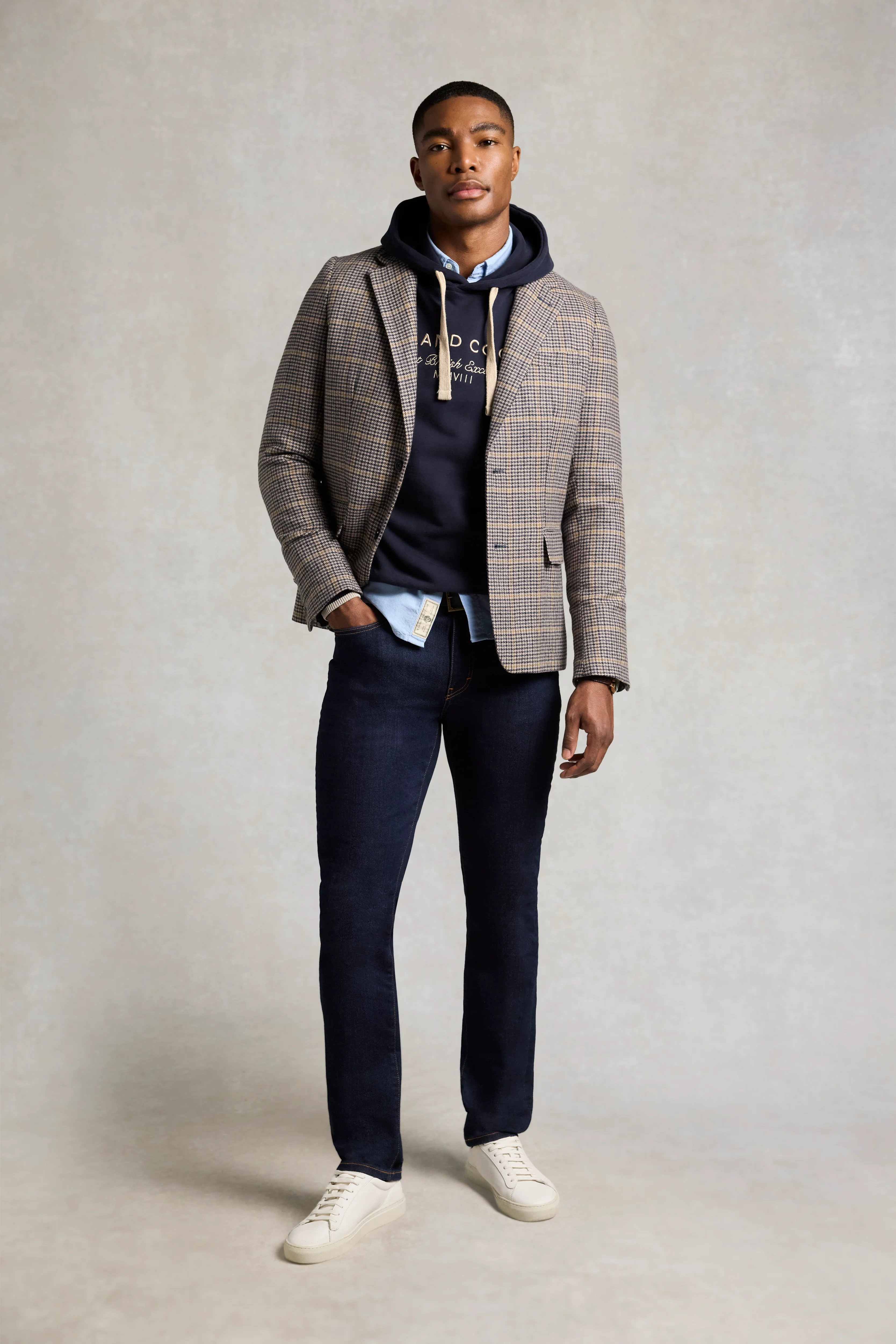 Men's Relaxed Fit Hoodie (Ink Navy) - Image 3