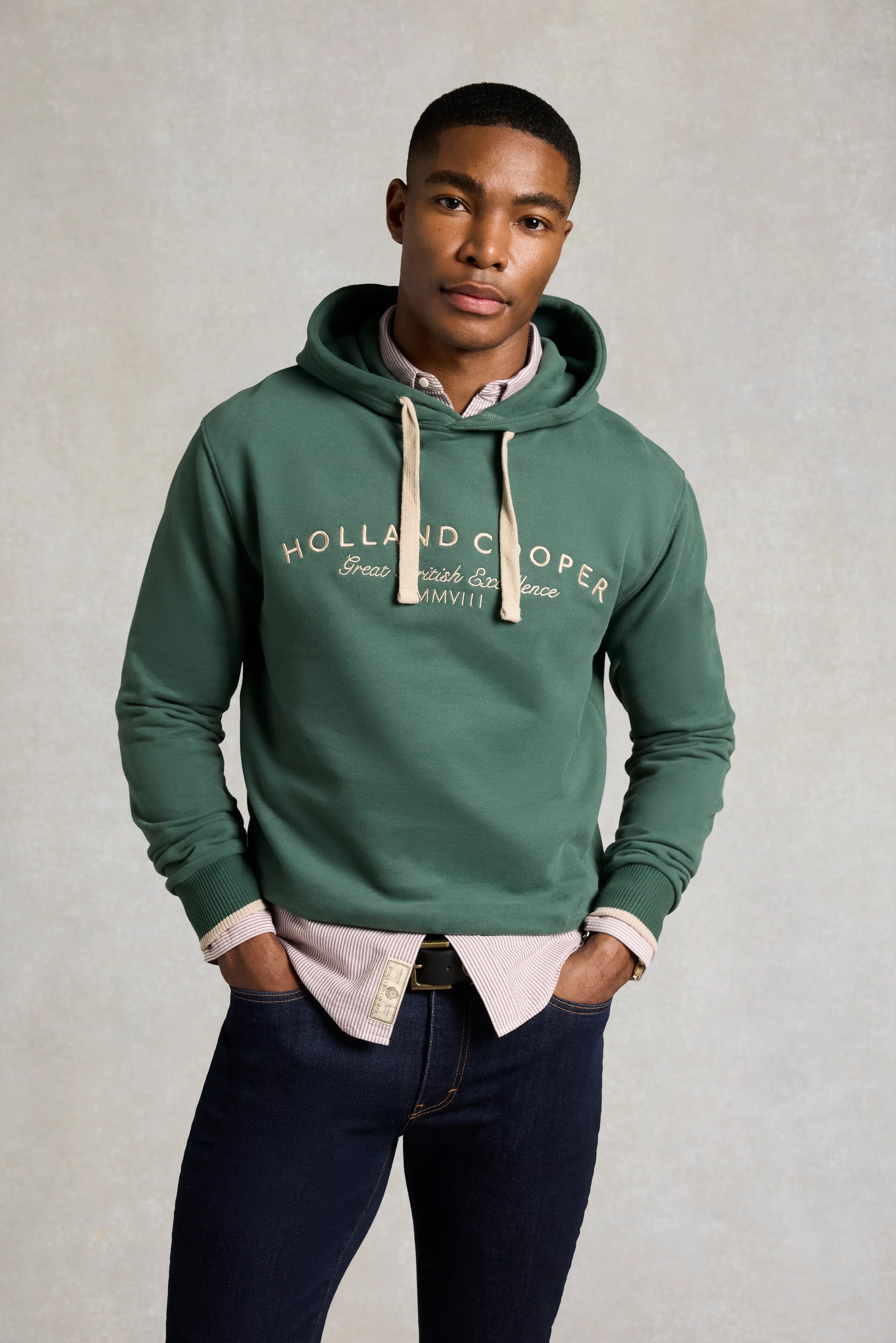 Men's Relaxed Fit Hoodie (Washed Sage)