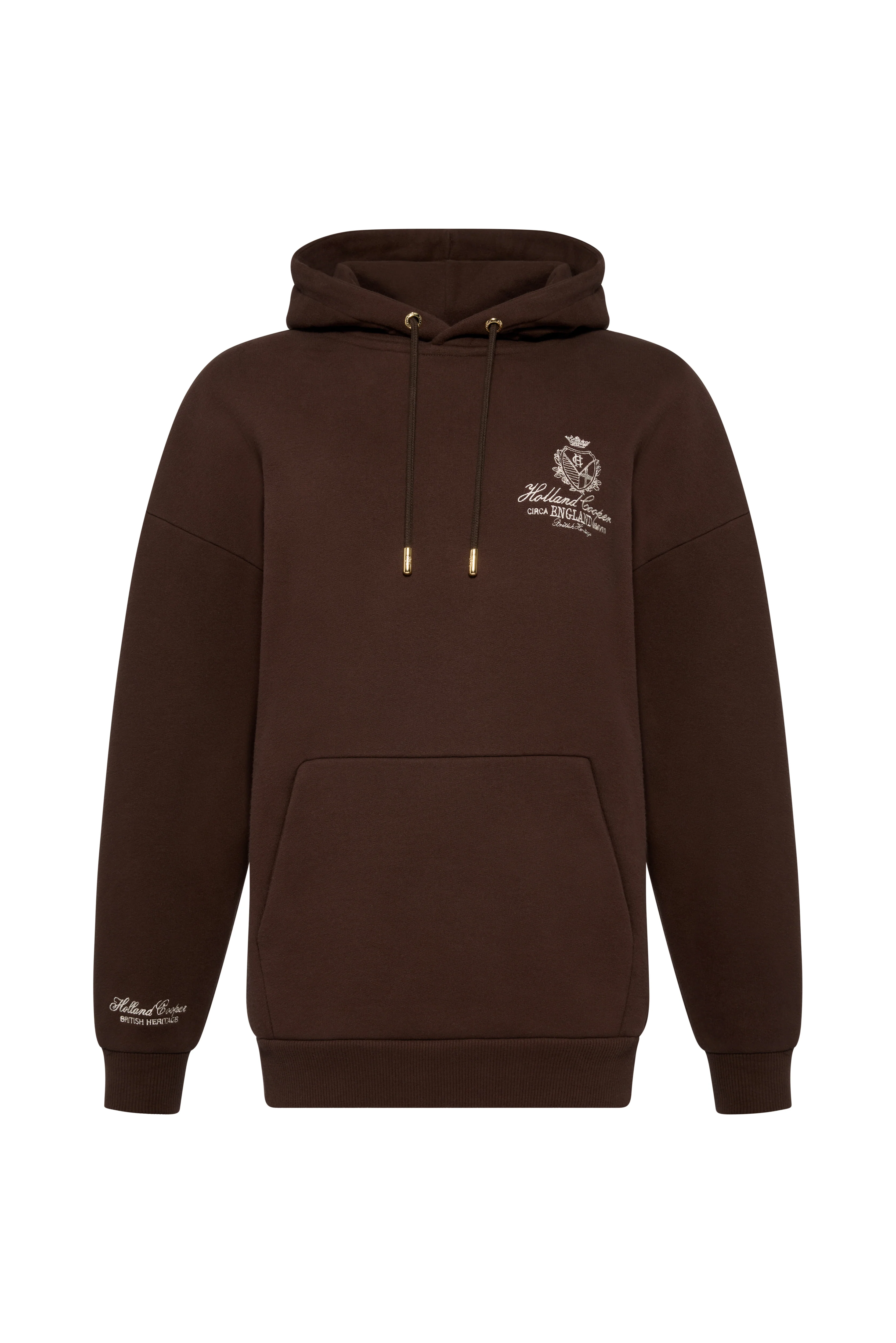 Relaxed Fit Script Hoodie (Walnut) - Image 4