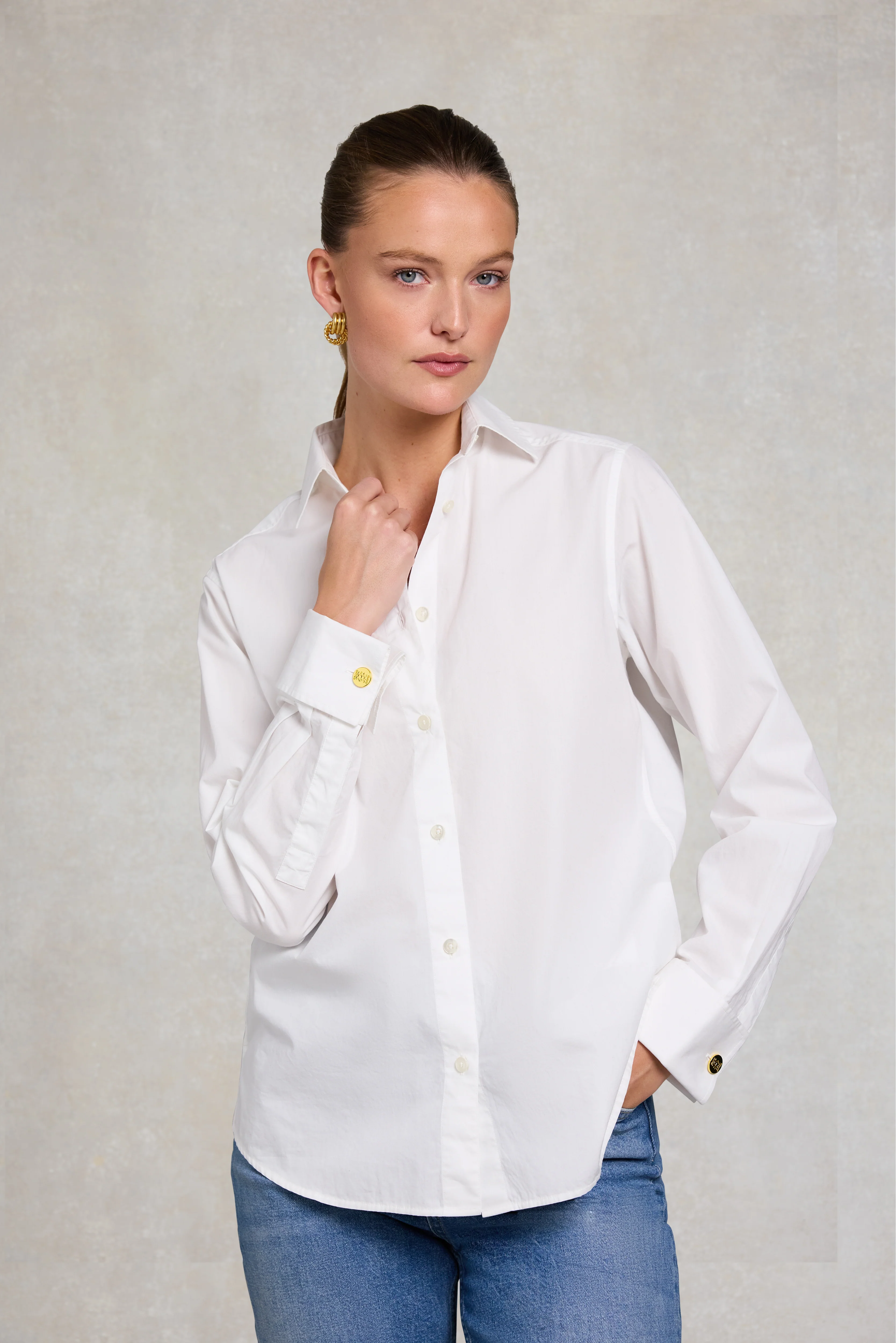 Relaxed Fit Shirt (White) - Image 3