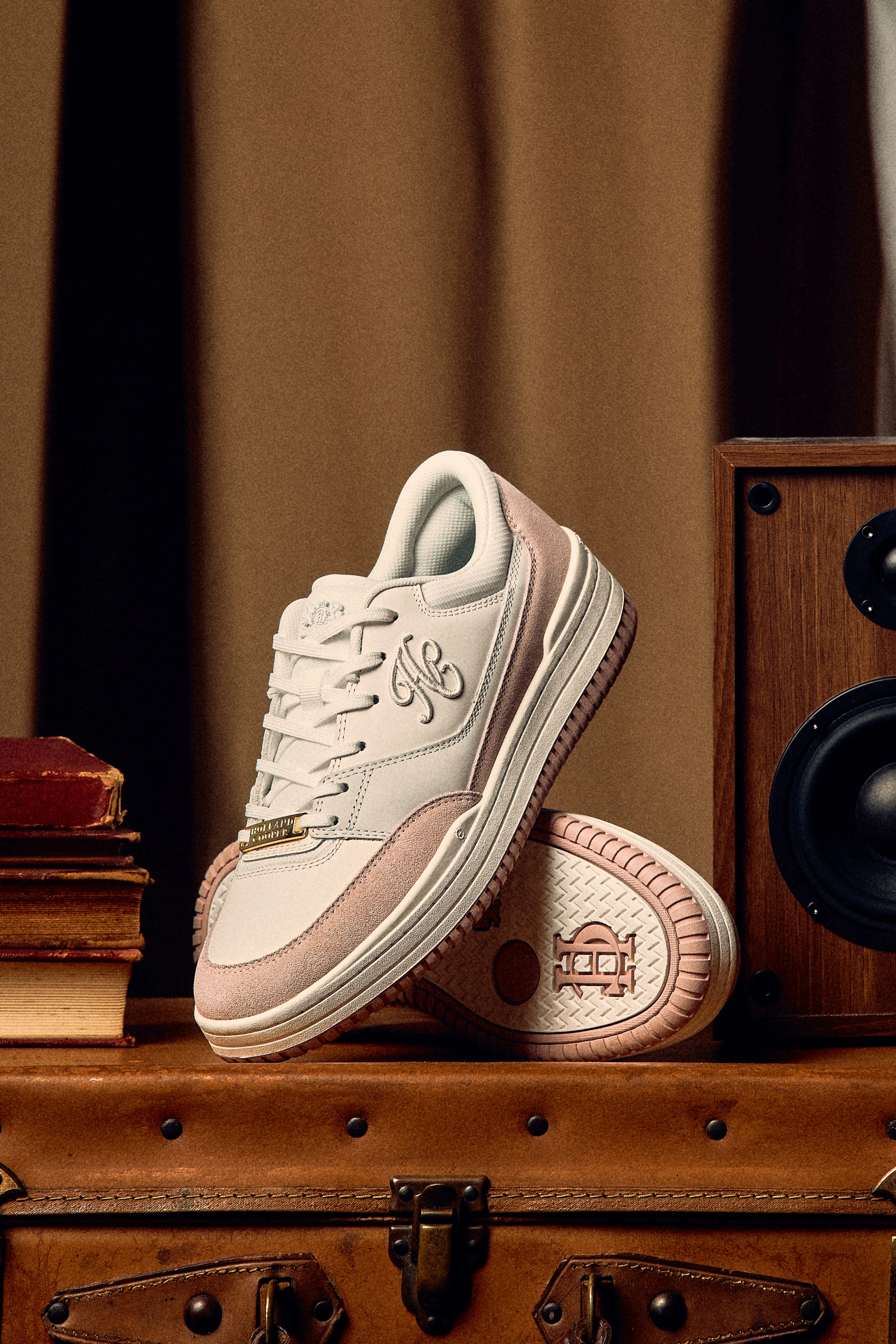 Retro Trainer (Off White Blush Pink)