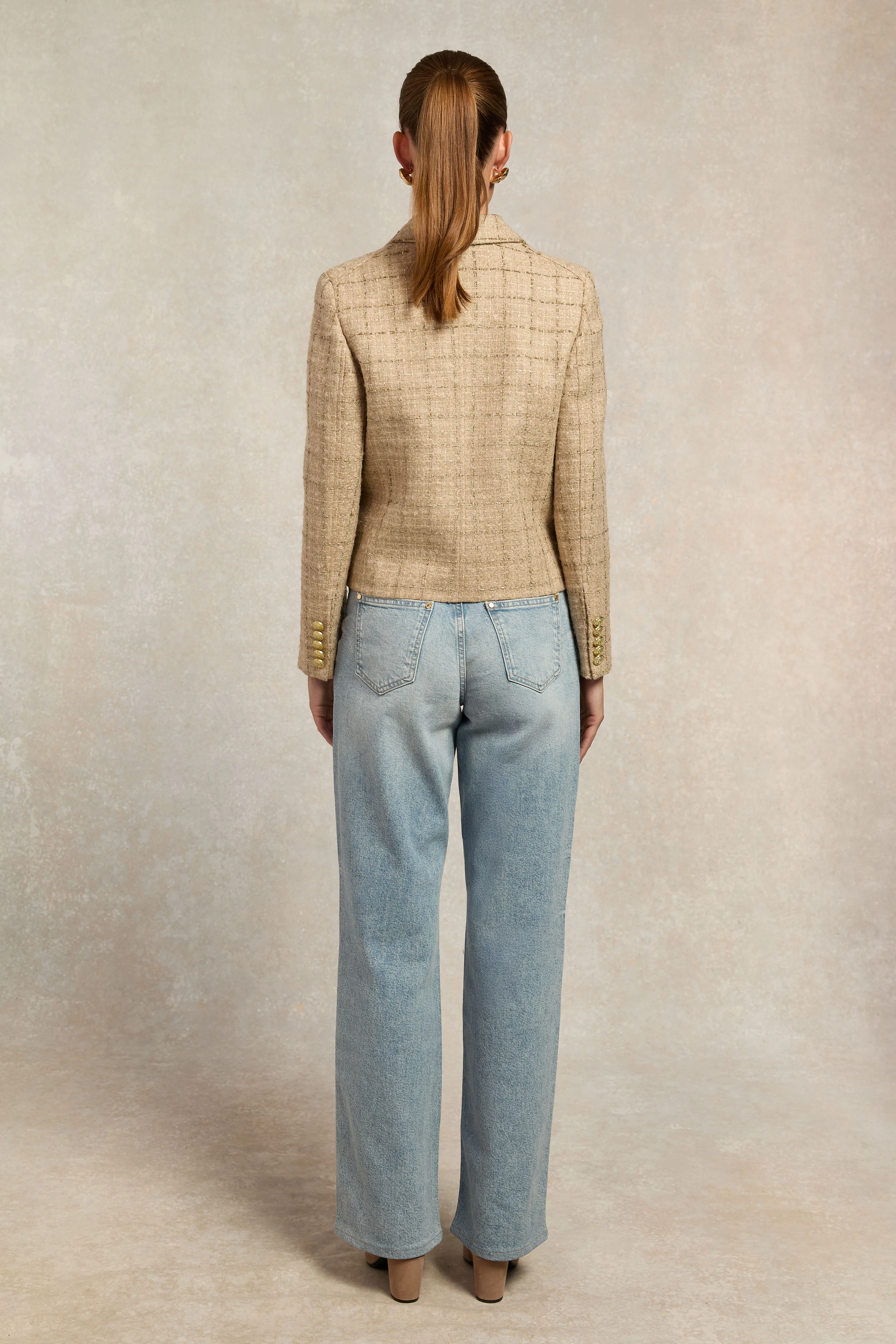 Richmond Jacket (Camel Sparkle Tweed) - Image 5