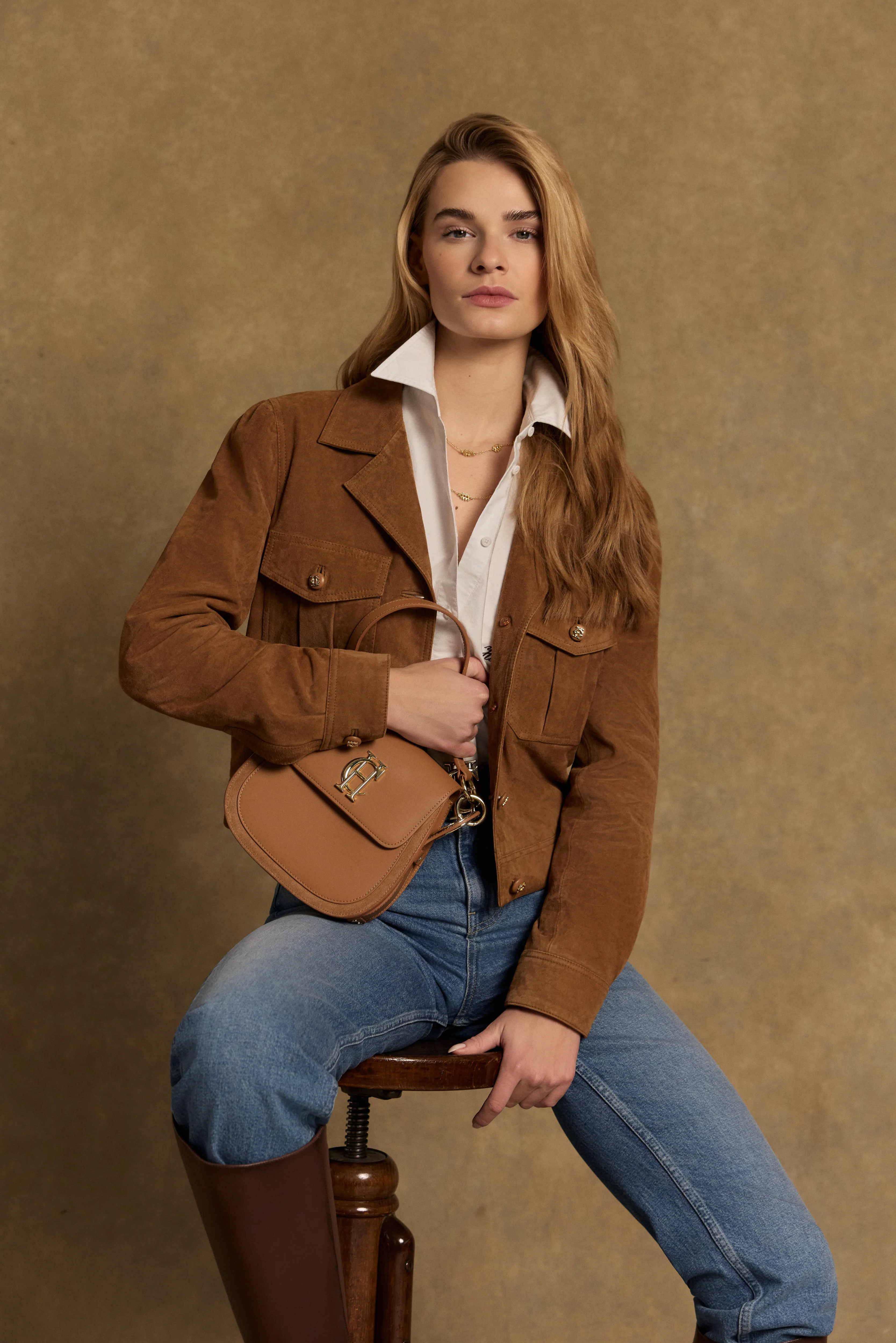 Richmond Suede Jacket (Tan)