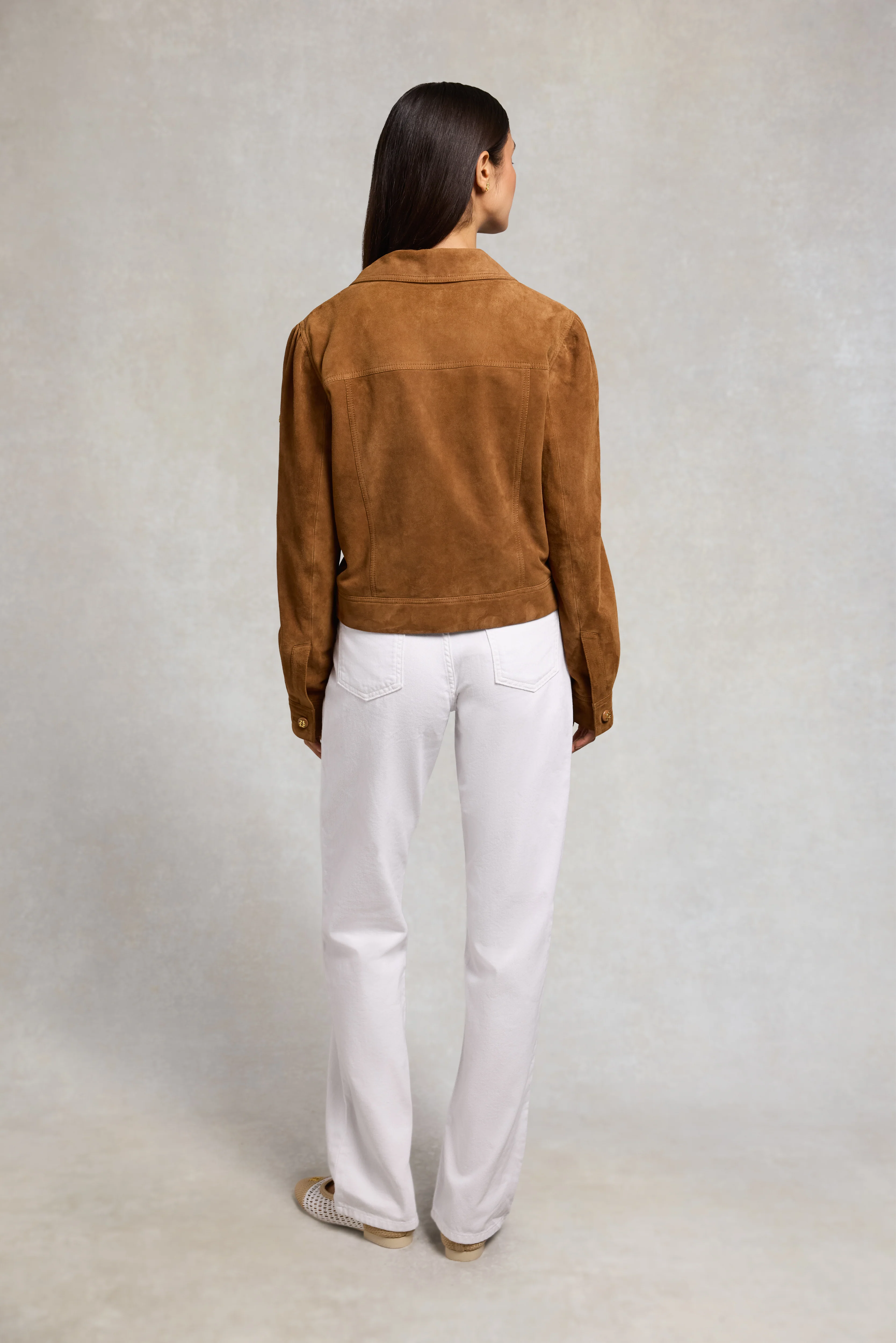 Richmond Suede Jacket (Tan) - Image 7