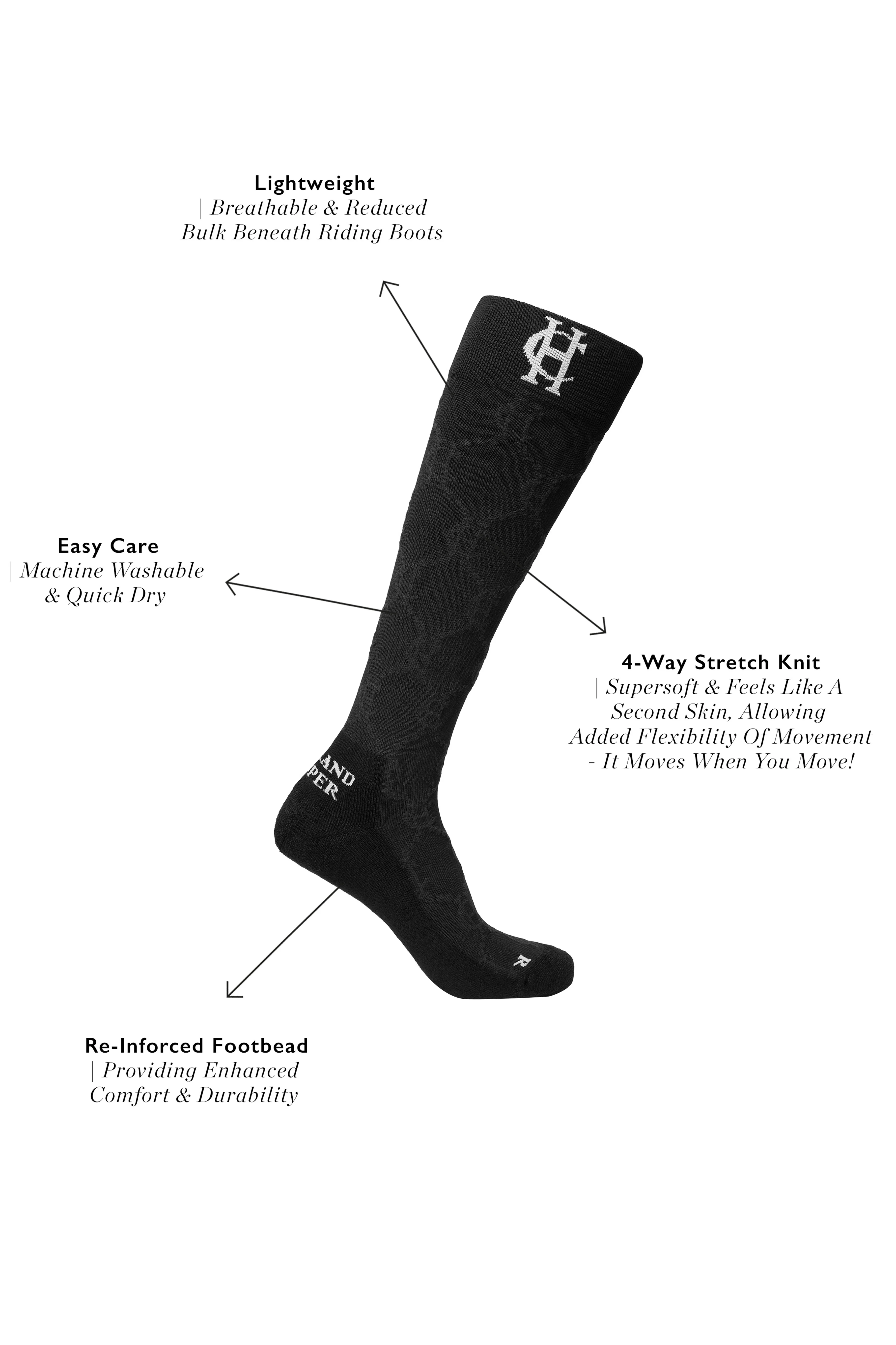Riding Sock (Black) - Image 4
